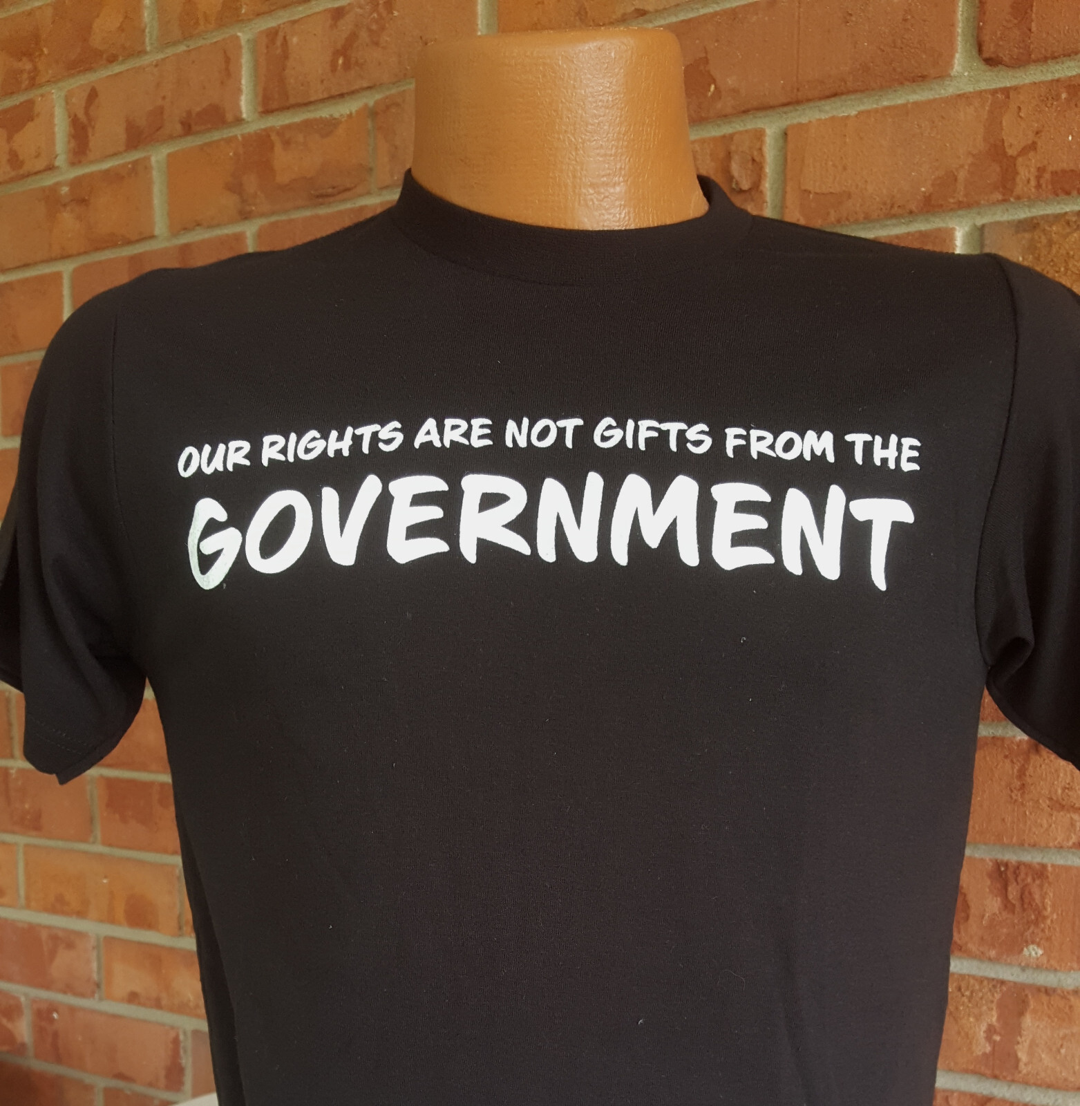 Our Rights Are Not Gifts From Gov Super Soft T-Shirt Tee Poly Rich 65/35 Blend