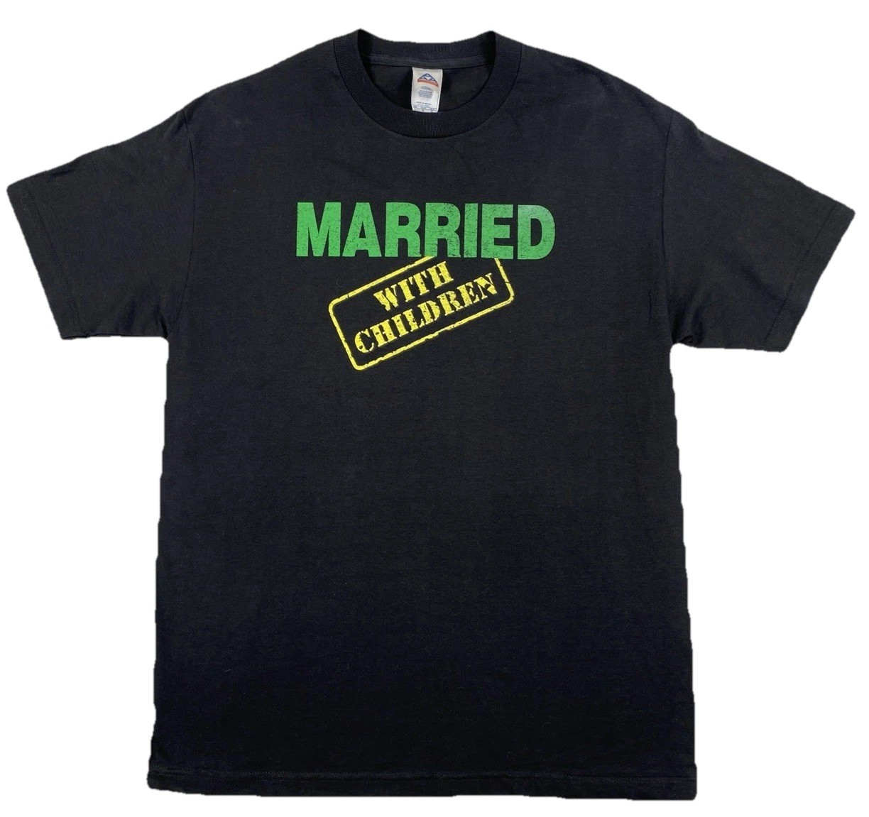 Vintage Married With Children T-Shirt Adult Large Black TV Promo Sitcom Al Bundy