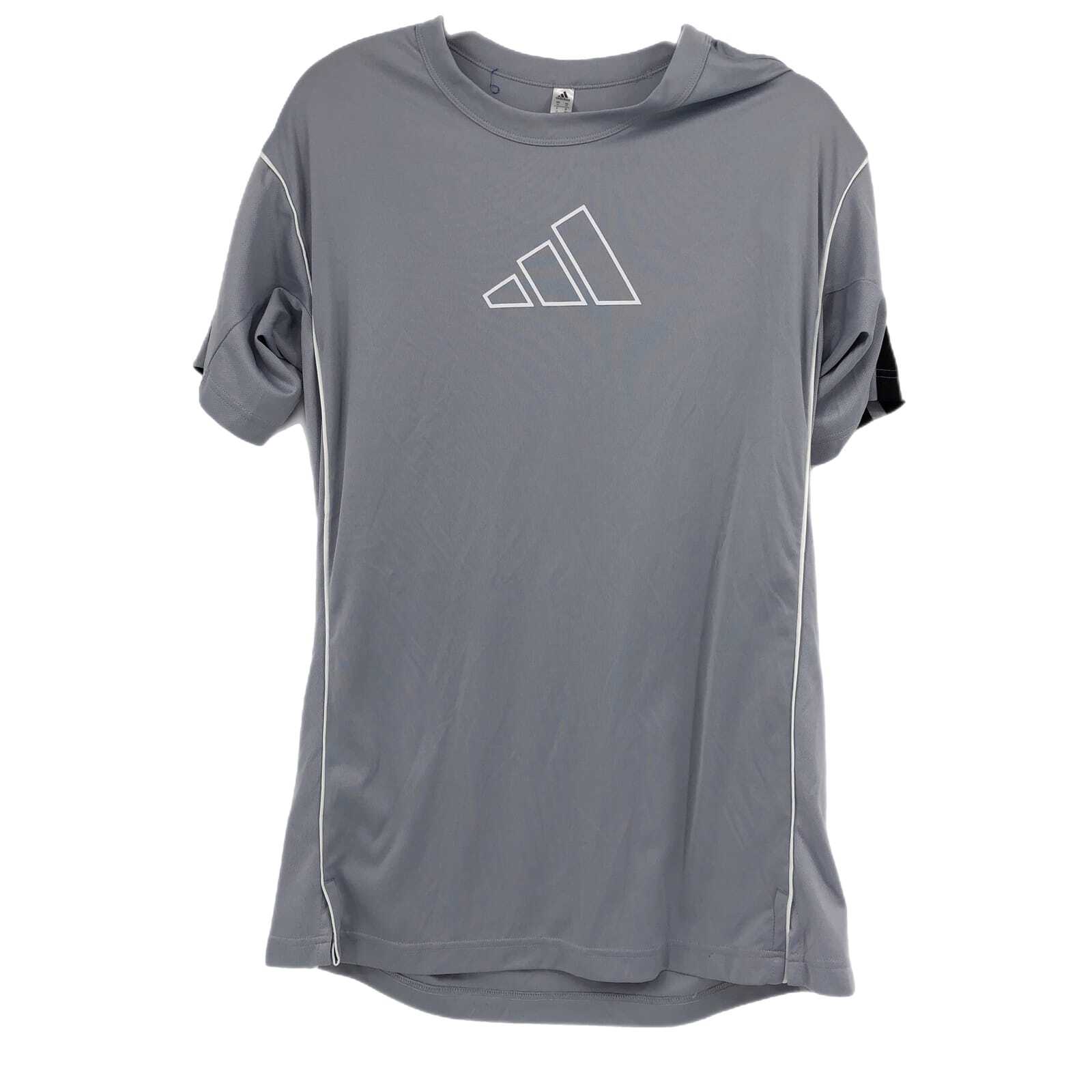 adidas Gray Classic Polyester T-Shirt | Perfect for Any Occasion