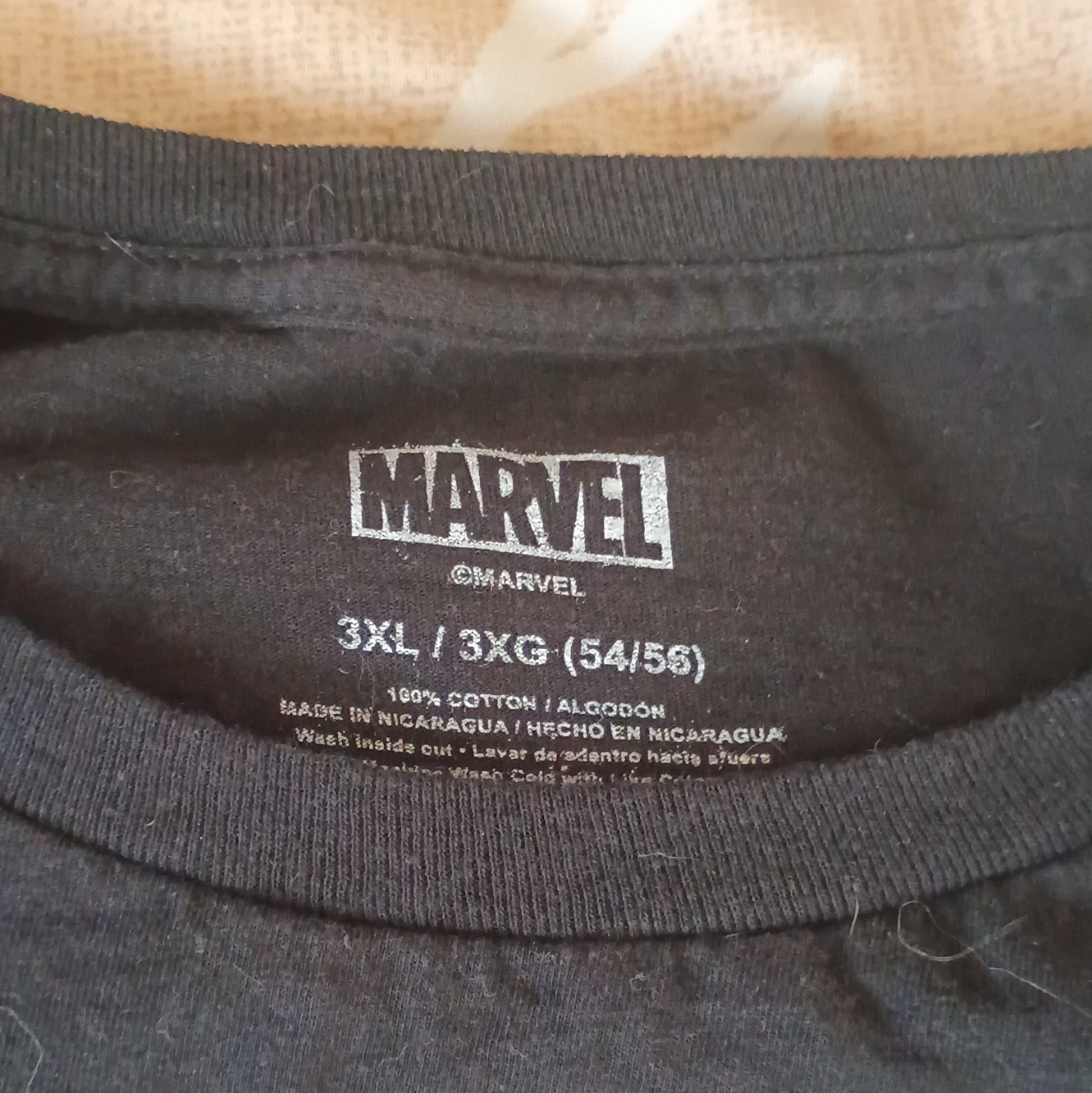 Marvel Wolverine Graphic Print Black Cotton Crew Neck T-Shirt Men’s 3XL