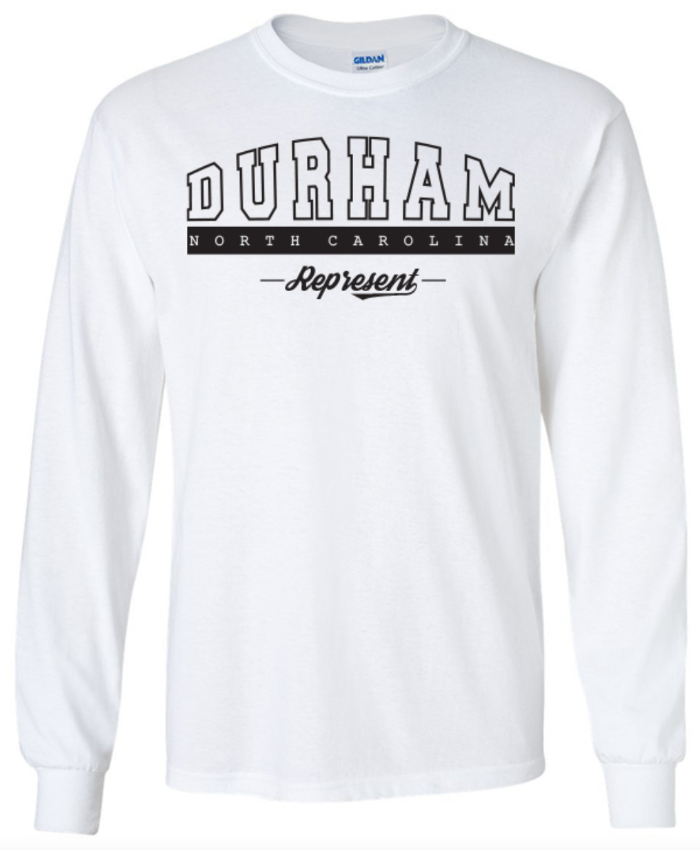 Durham North Carolina T-Shirt Long Sleeve Graphic tee
