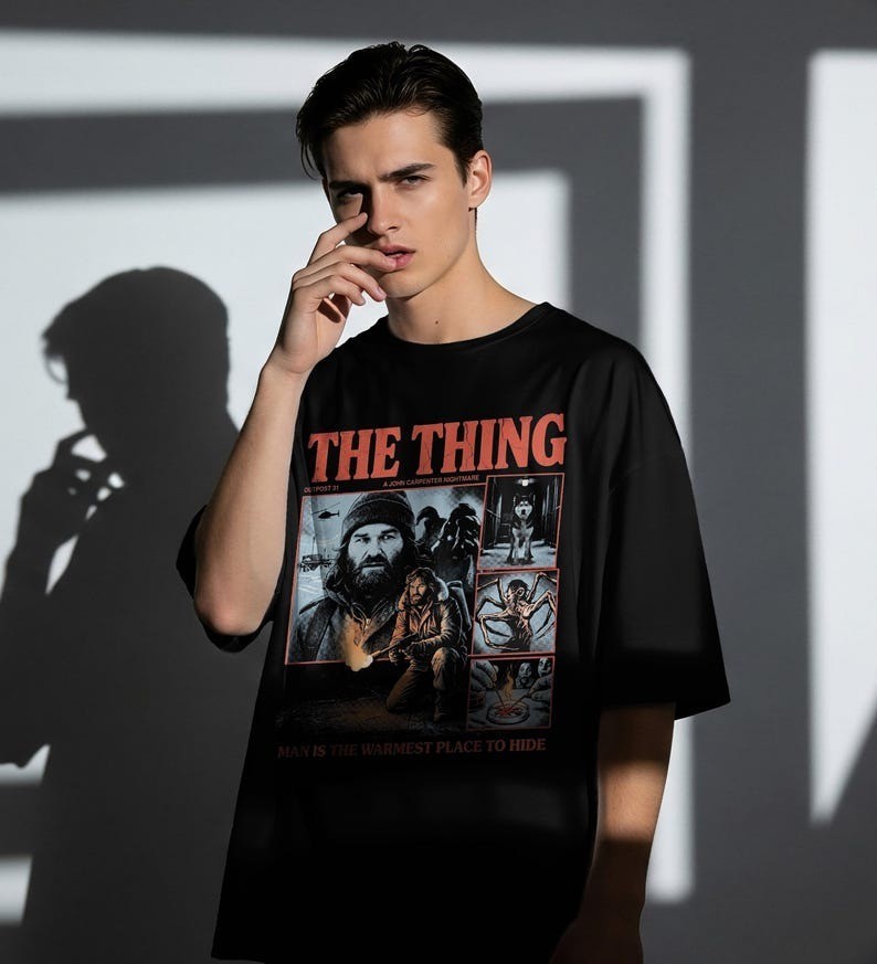 The Thing Movie Shirt, 80s Sci Fi Horror Tee, Film Lover Gift