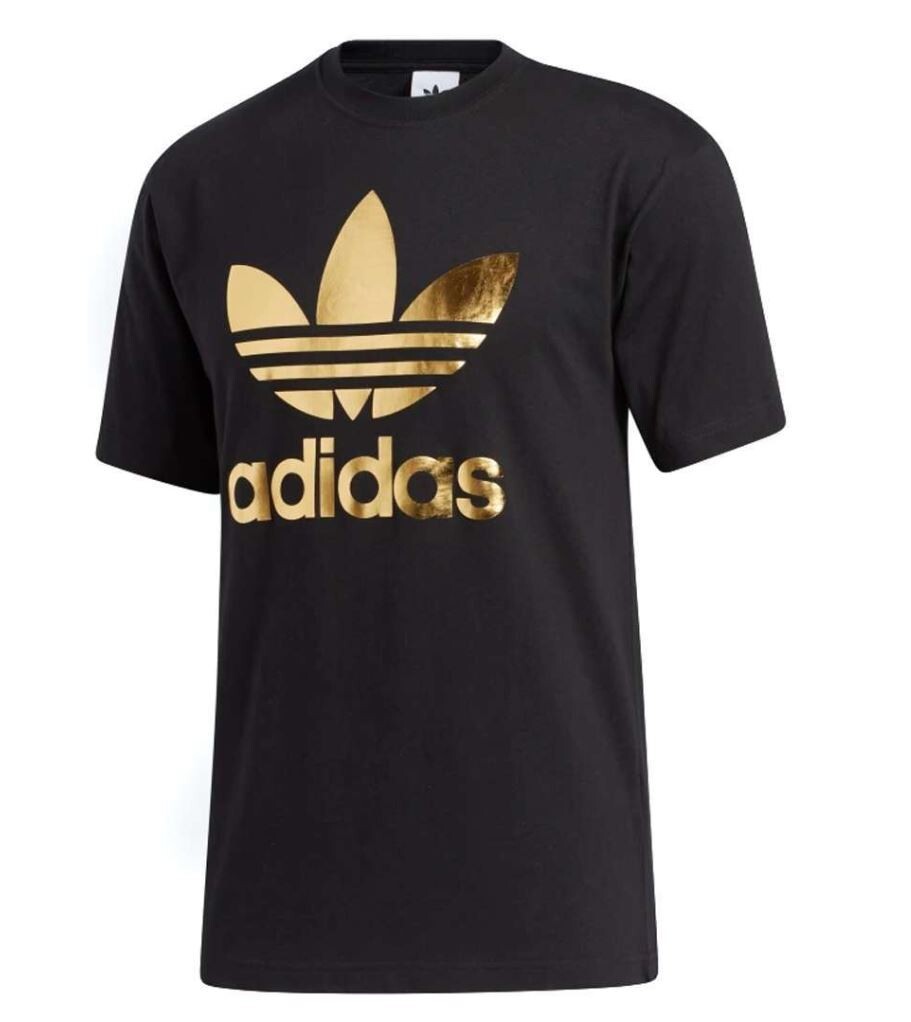NEW MEN’S ADIDAS ORIGINALS GOLD TREFOIL SHIRT ~SIZE SMALL #JD0945