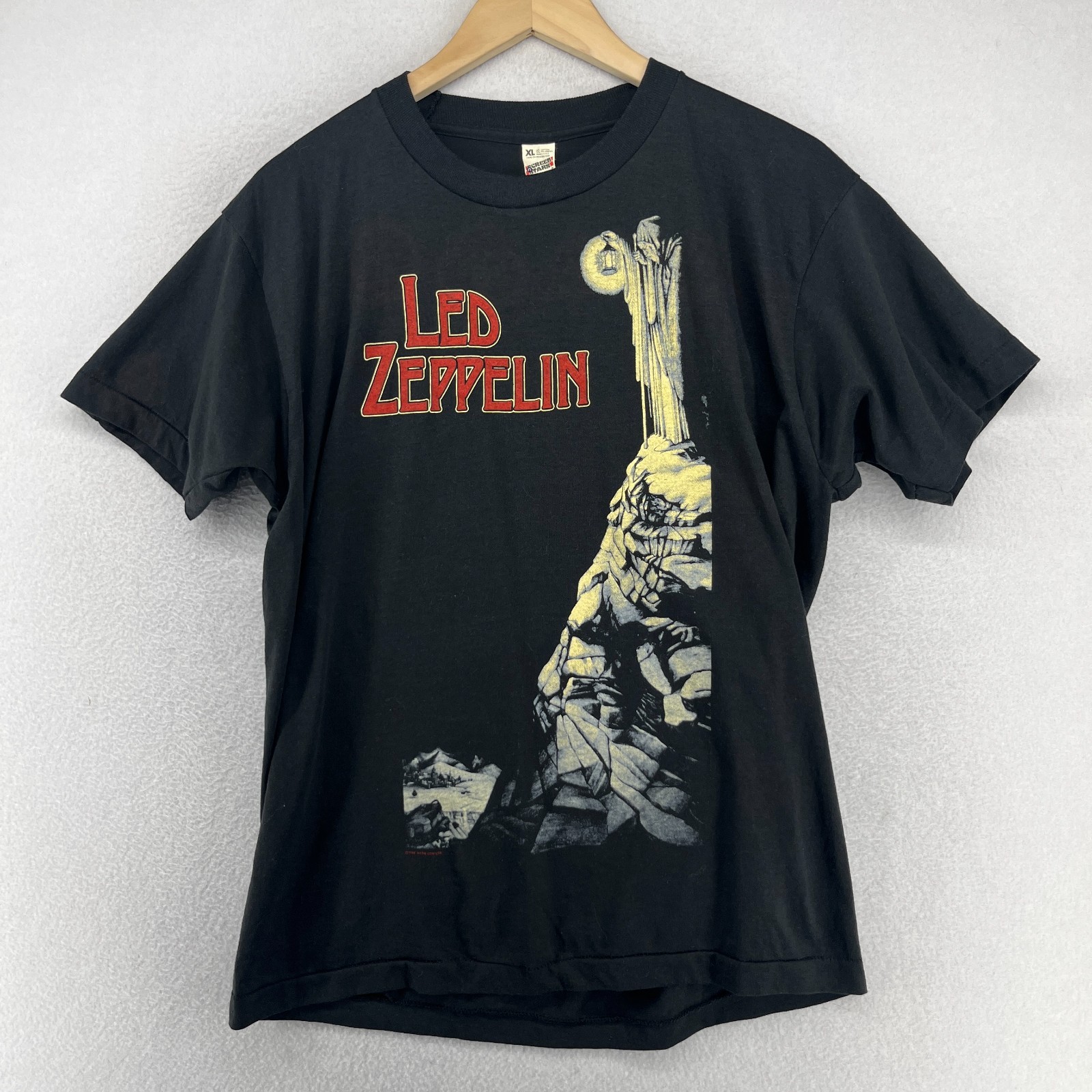 LED ZEPPELIN Shirt Mens XL 1984 Myth Gem ZoSo Screen Stars Single Stitch USA VTG