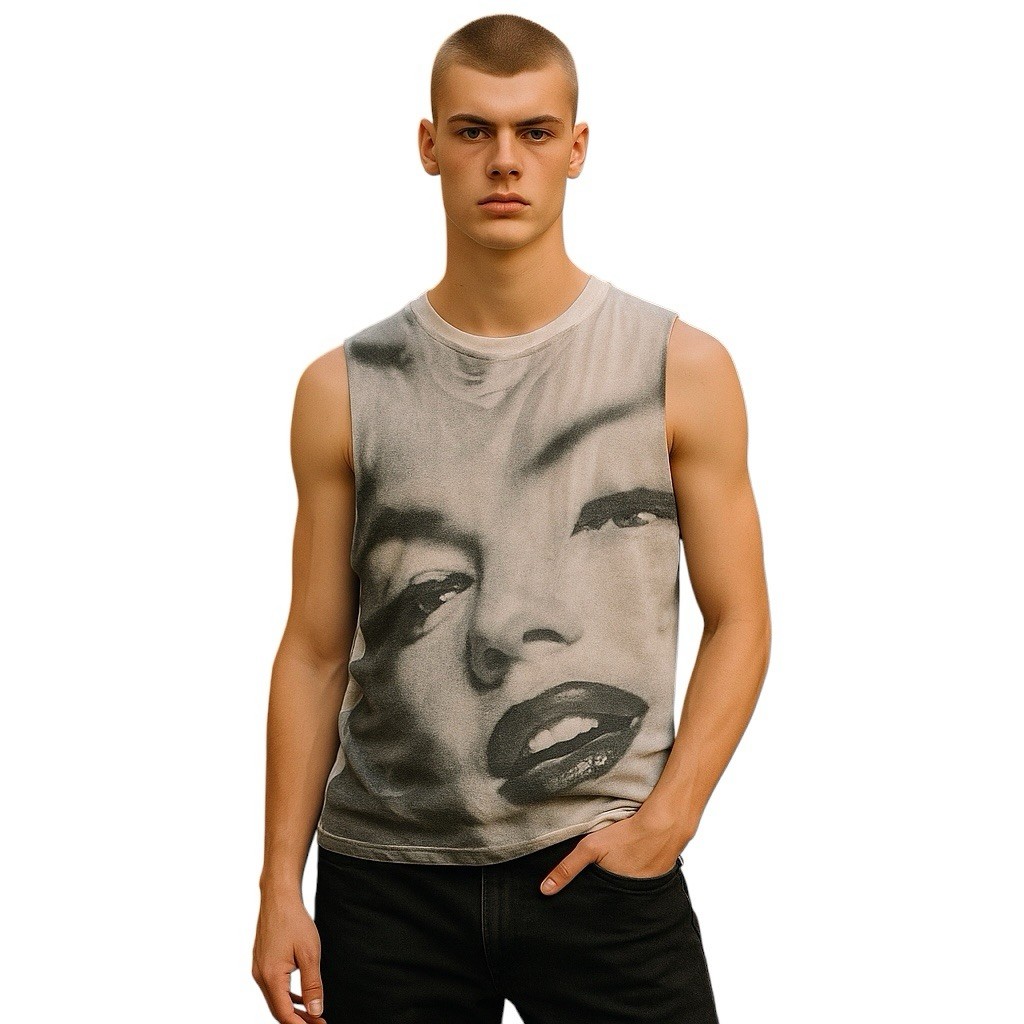 Mighty Fine Red Carpet Marilyn Monroe White Gold Tooth T-shirt Tank Top Small