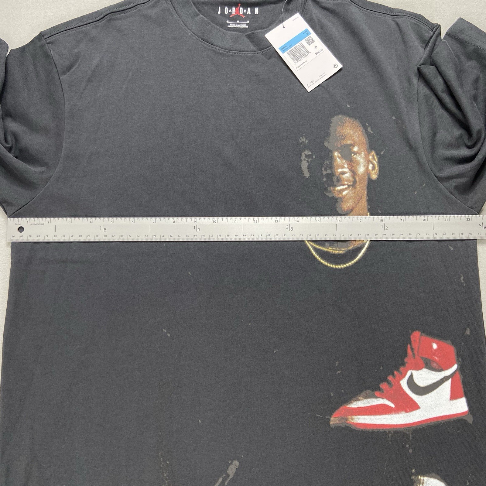 HQ2666-045 Jordan Statement 1985 Men’s Sizes Vary Crew Neck T-Shirt Black NWT