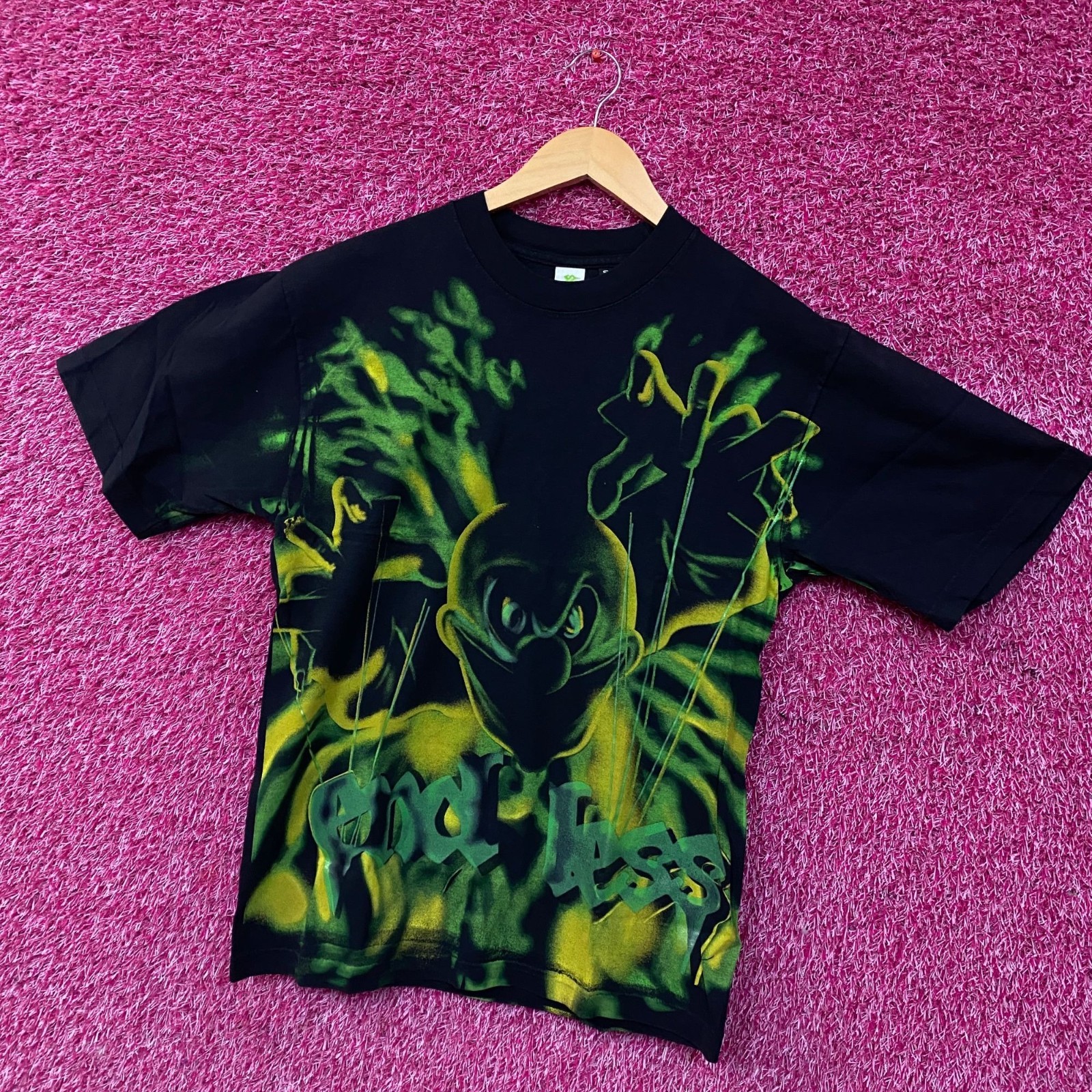 Endless Denim “The Green Clown Puppet Master” Complex T-Shirt Small