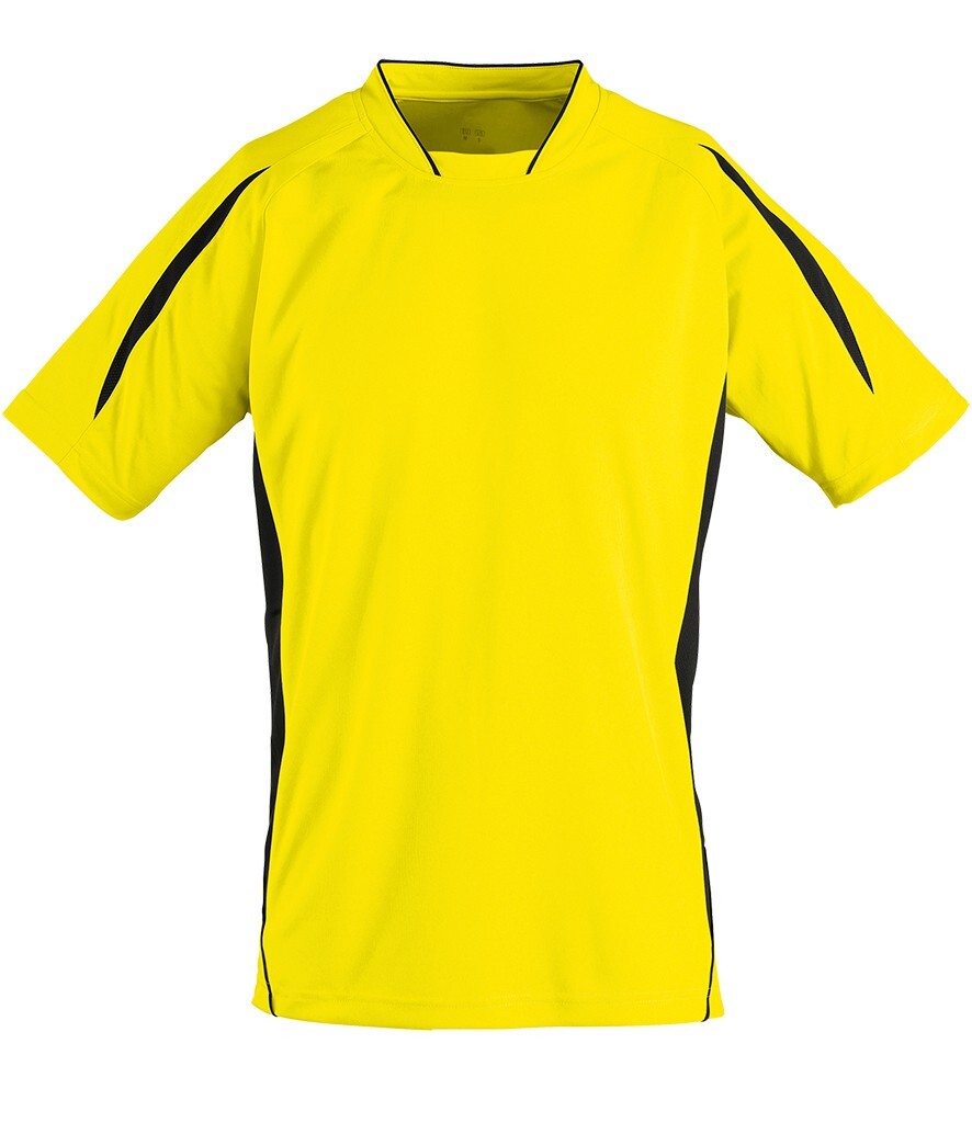 New Mens Sols 01638 Maracana Contrast performance T. Lemon/Black XXL. T7548.