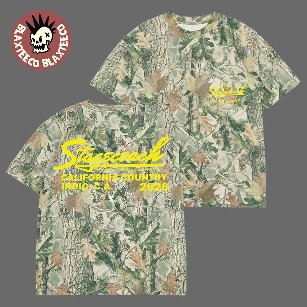 1Stagecoach@ 2026 Festival Merch California Country Indio Ca 3D Camo T-Shirt