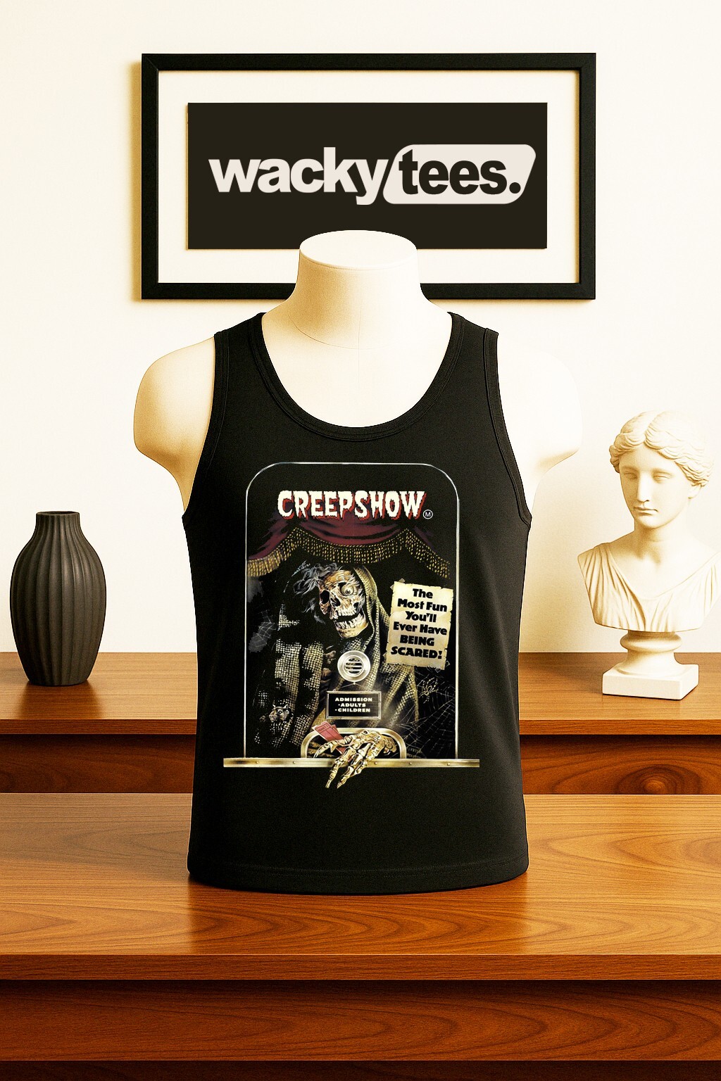 Creepshow The Most Fun You’ll Ever Have Horror Terror Graphic Tee Shirt