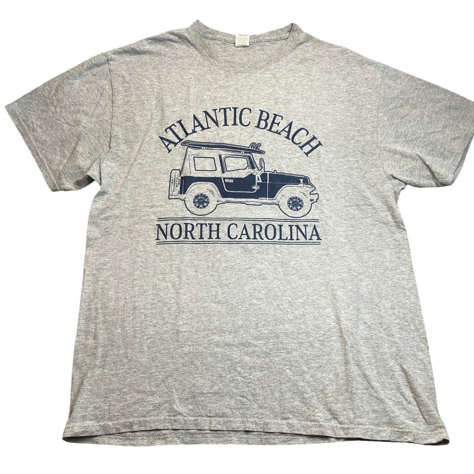 Atlantic Beach Shirt Mens Large Beachy Coastal AOP Jeep Everyday Streetwear