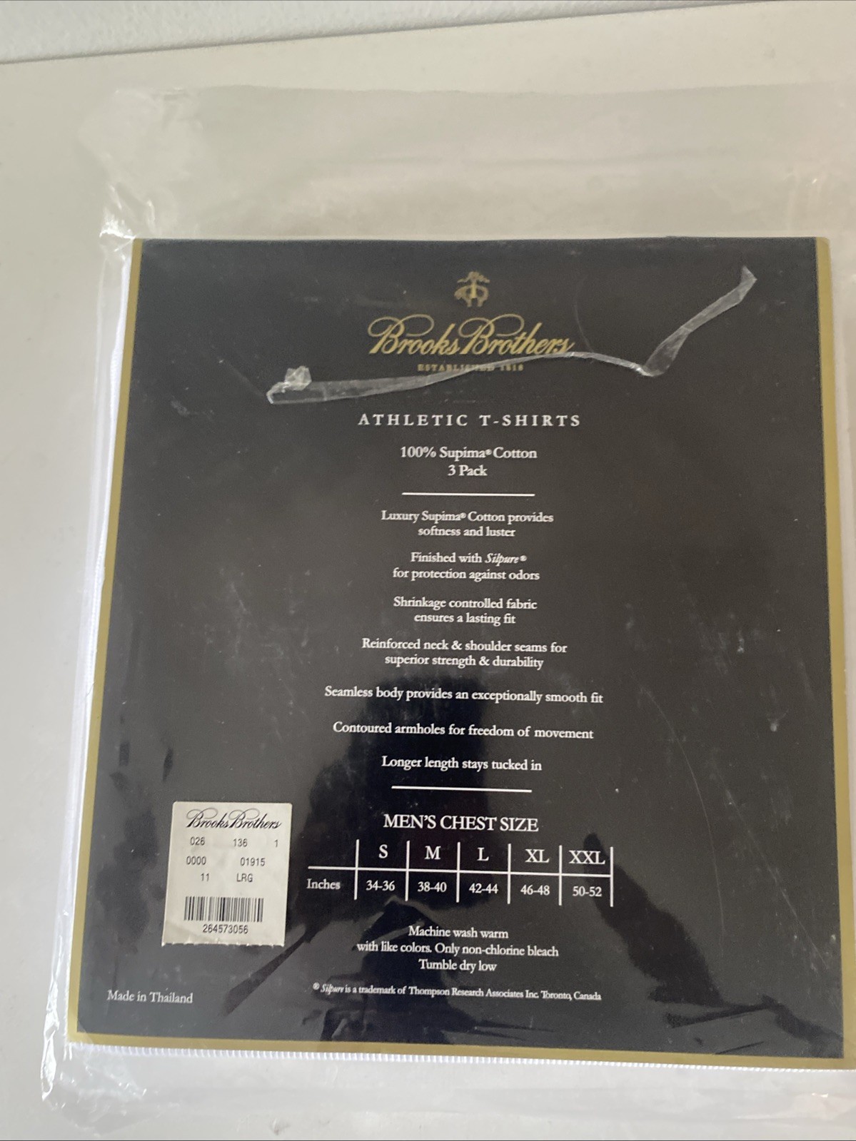 Brooks Brothers Athletic Supima Cotton Sleeveless T Shirts 2 Pack Med Ribbed