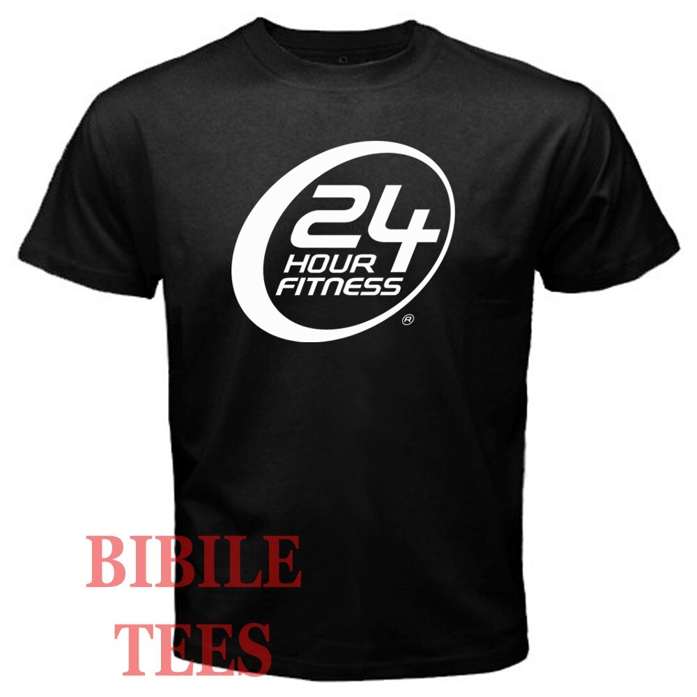 24 Hours Fitness Gym Men’s Black Size S to 5XL