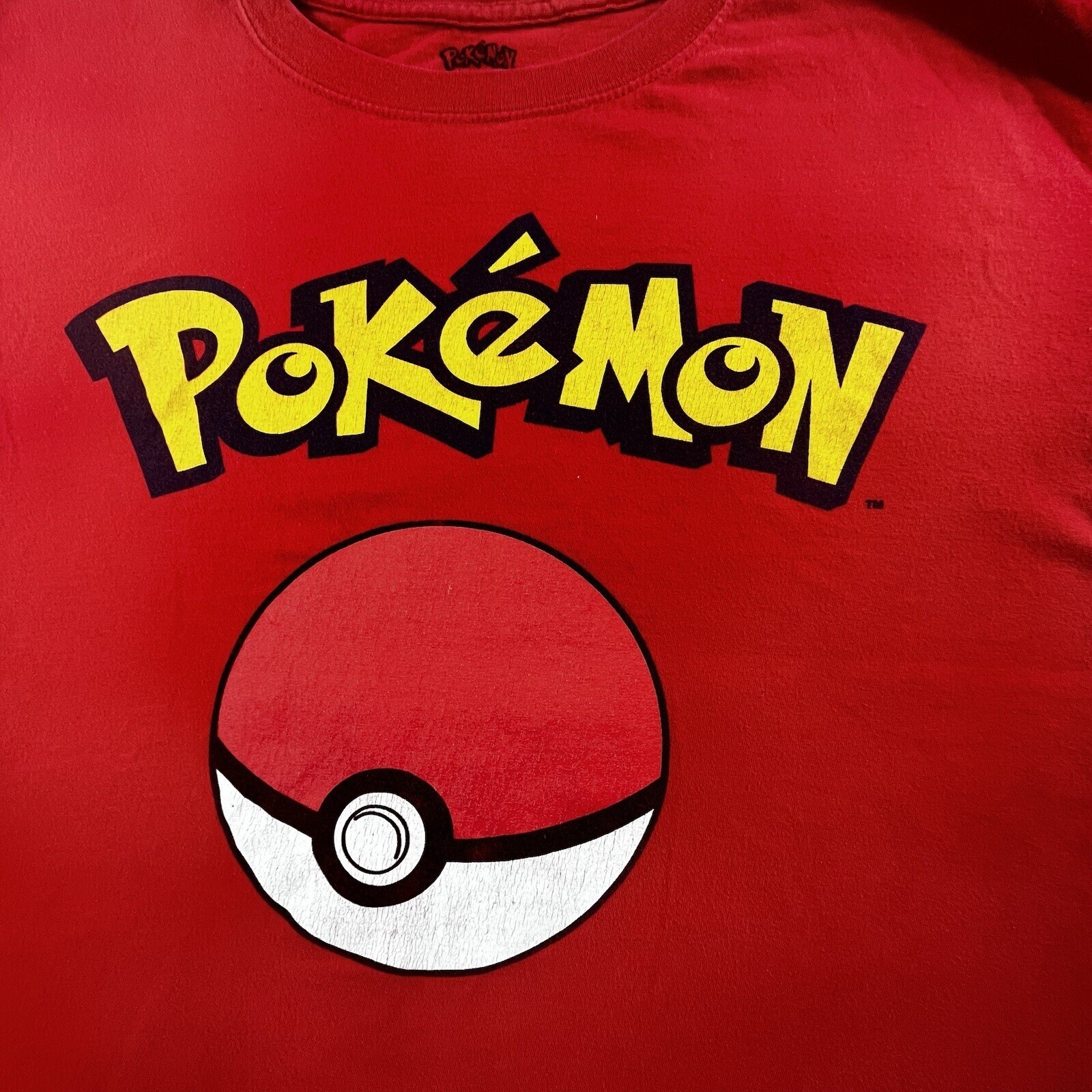Pokémon Poke Ball T Shirt Mens XL Red Anime Cartoon Catch em All Trainer Ash Y2K