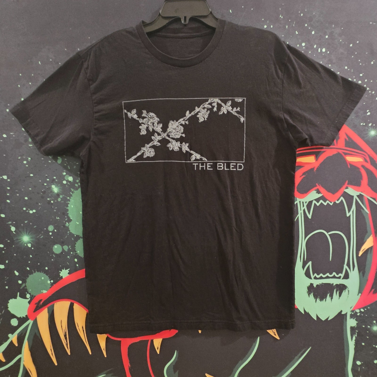 THE BLED Pass the Flask Flowers Concert Tour Shirt Sz M Metalcore Rock Band