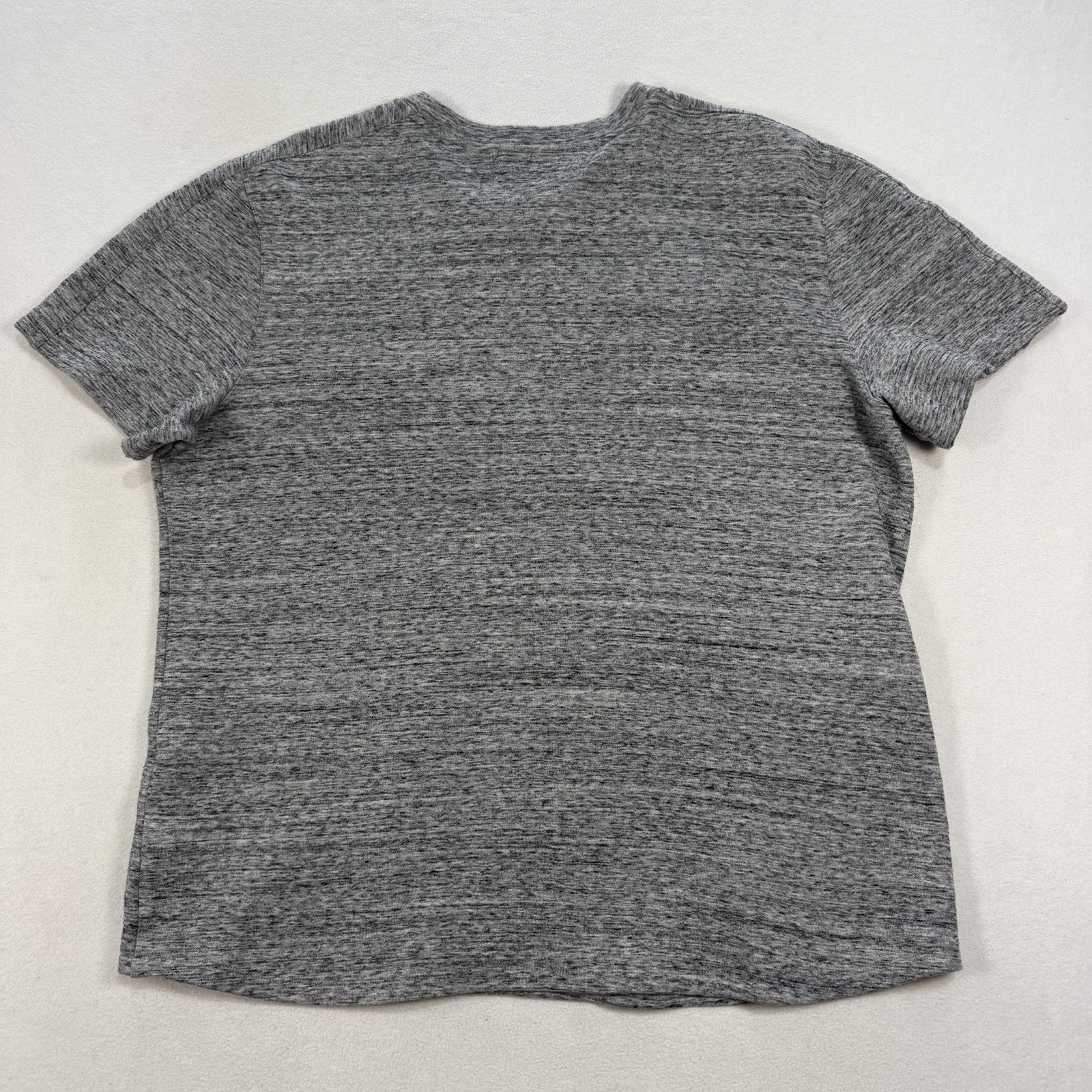 Helmut Lang Men’s Grey Crewneck T-Shirt Size XL Cotton Nylon Midweight