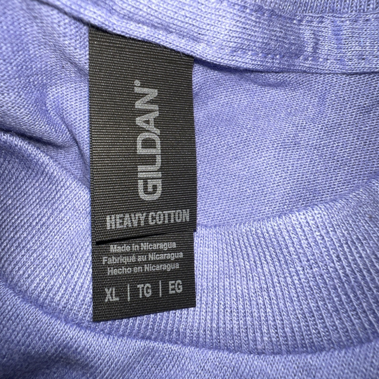Gildan Mens G500 Solid Heavy Cotton Plain Short Sleeve Violet Casual Fit T-Shirt