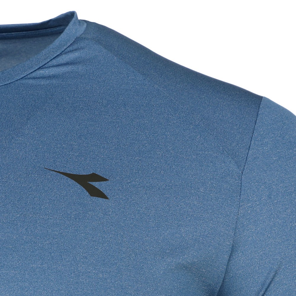 diadora Tech Crew Neck Short Sleeve Athletic T-Shirt Mens Blue Casual Tops 17964