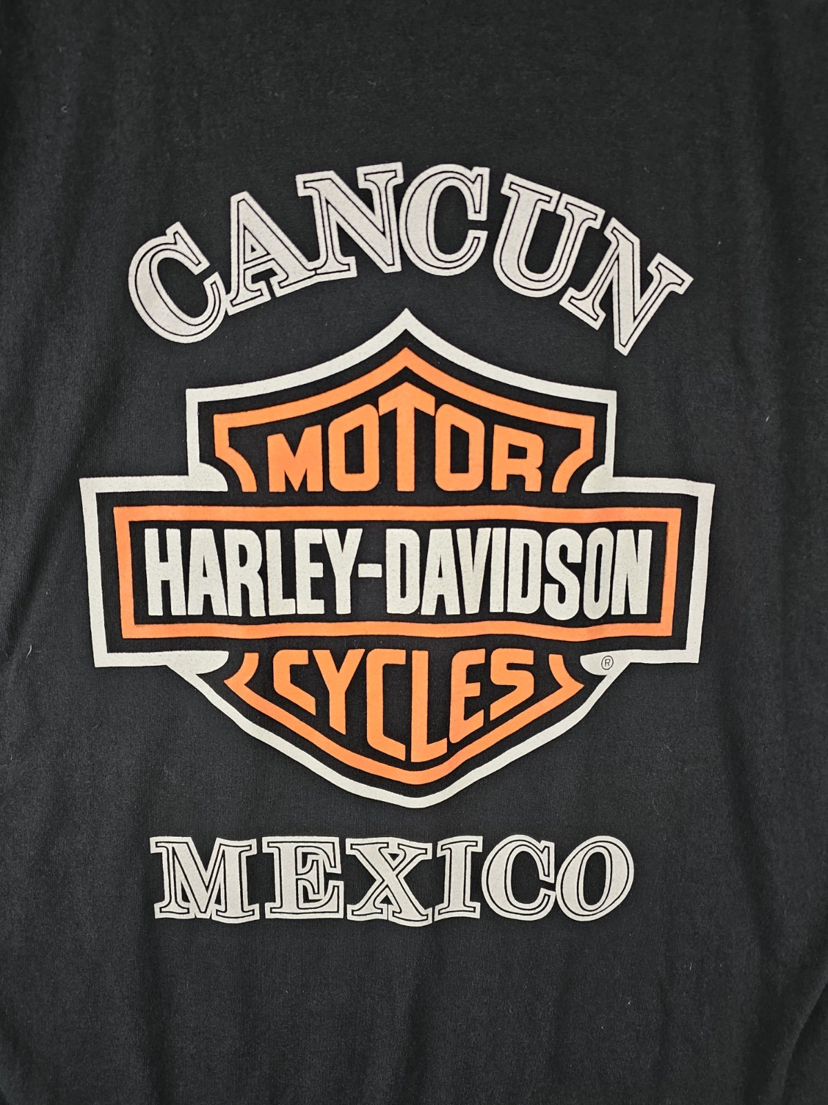Harley Davidson Sleeveless Green Purple Dragon Shirt Cancun Mexico Mens XL