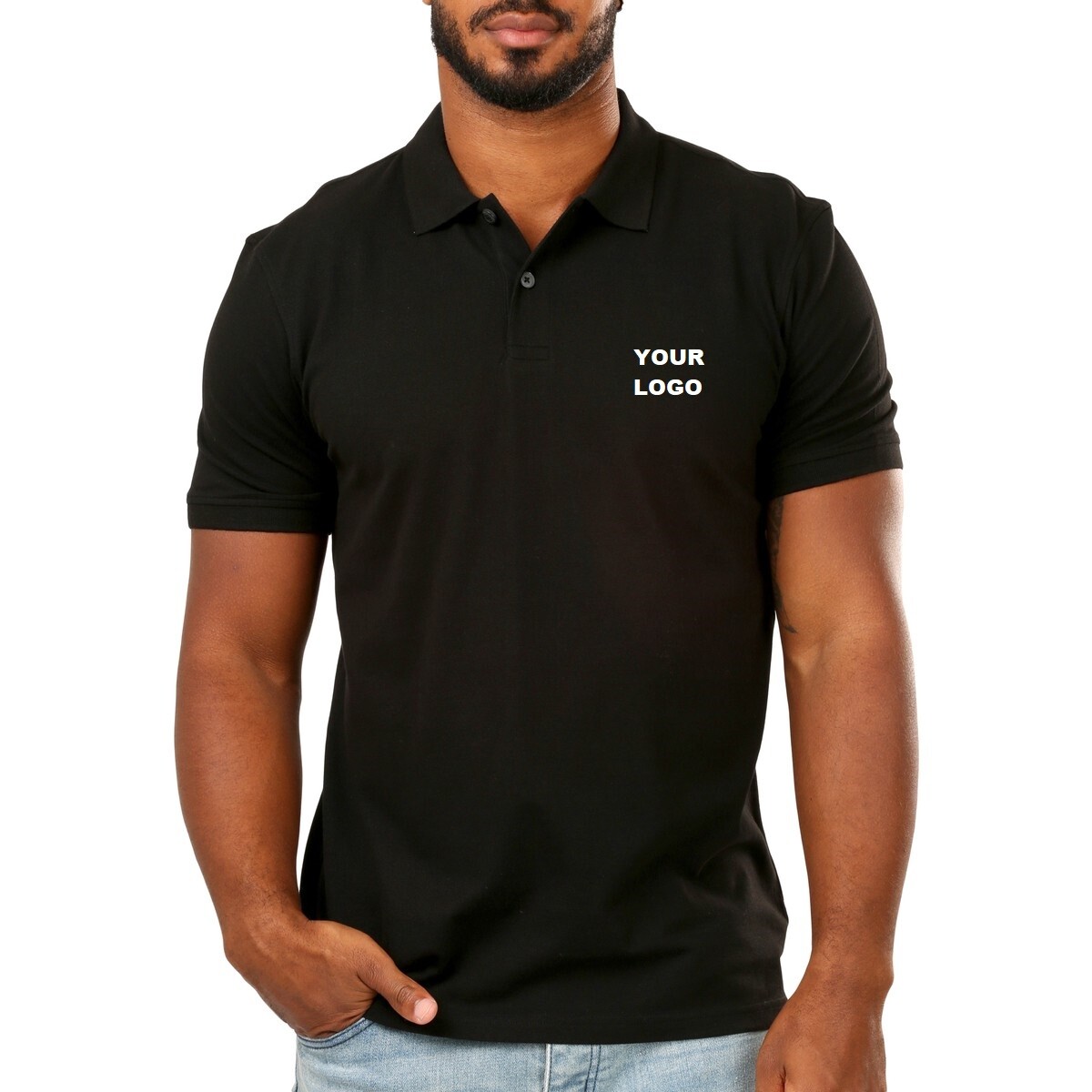 Polo Shirt Custom Embroidery Your Logo Free setup
