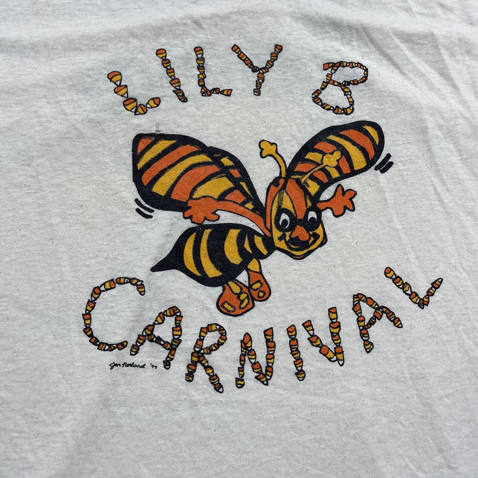Vintage 1995 Lily B Carnival Art Honeybee Shirt Men’s Size Large Microworks Tech