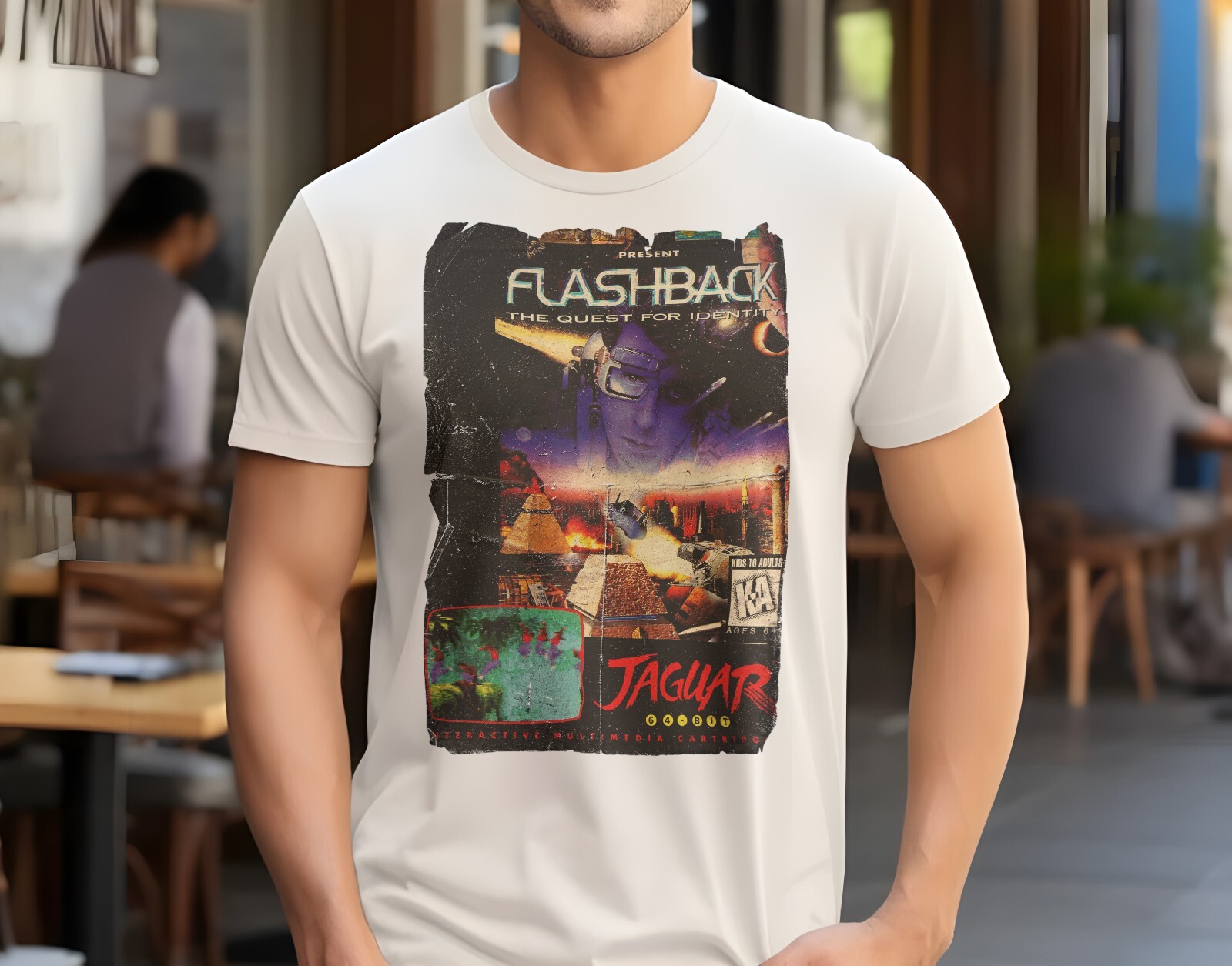 Flashback The Quest for Identity – 32 bit Game Art T-Shirt 8 Colors Sizes S-5XL