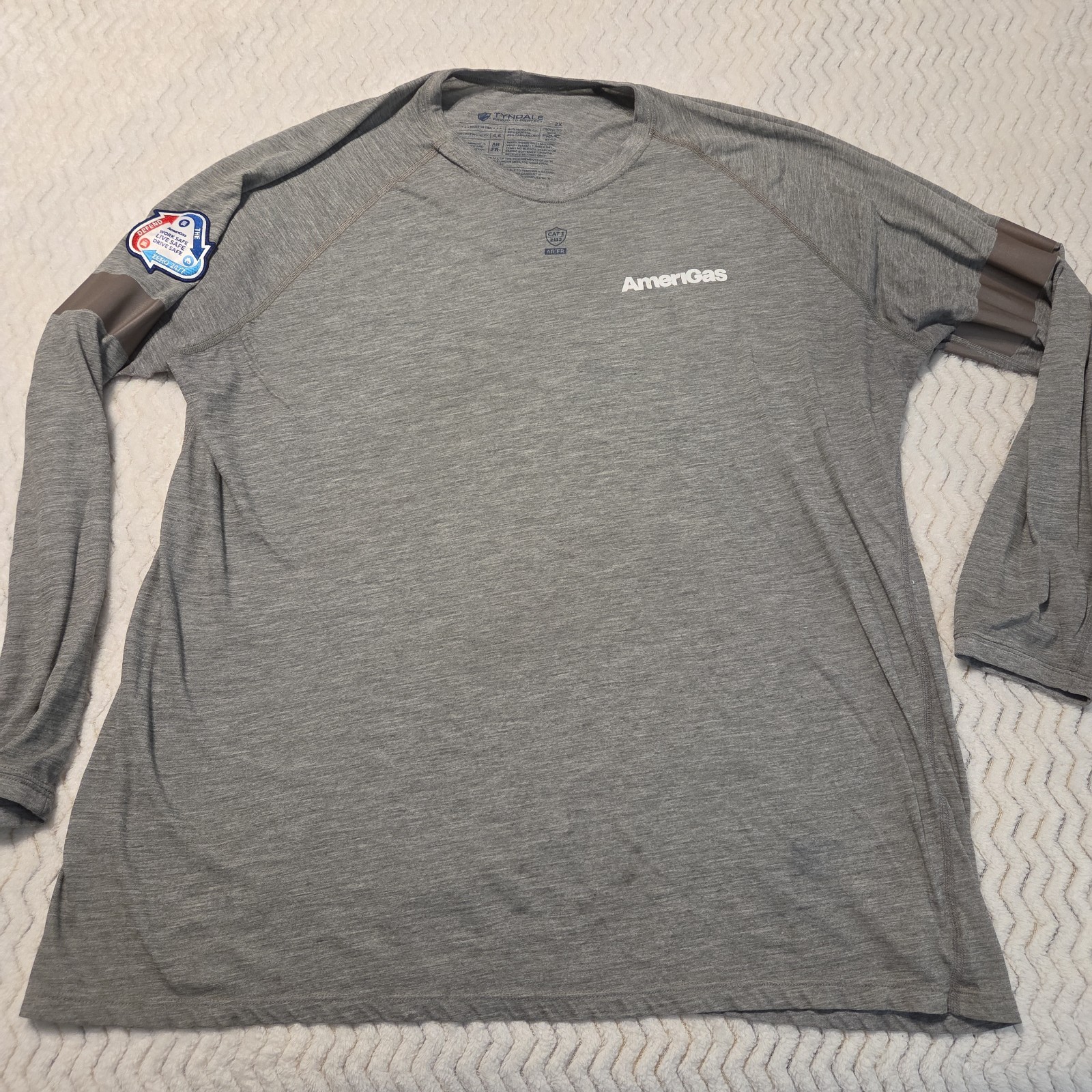Tyndale FR Long Sleeve Tee Shirt Mens 2XL Flame Resistant Arc Rated 4.6