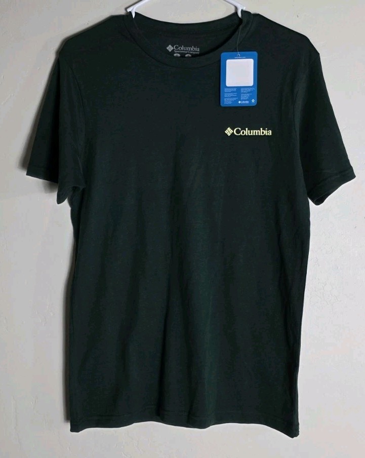 Columbia Men’s Classic Fit Outdoor Arizona Desert Graphic Green T Shirt Small