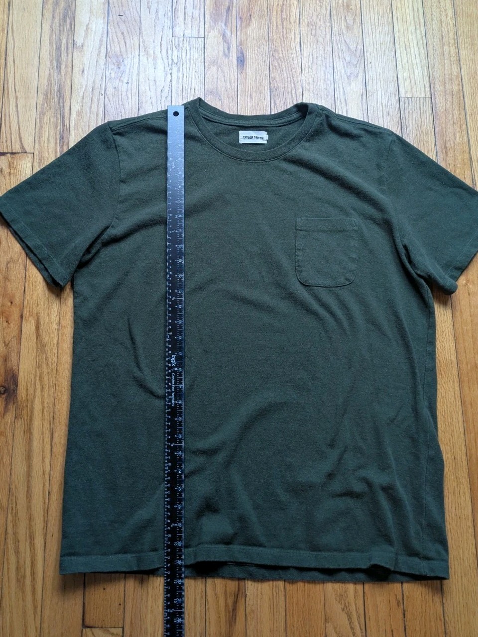 Taylor Stitch Heavyweight Pocket T-Shirt Men’s 46 Green Short Sleeve Crew Neck