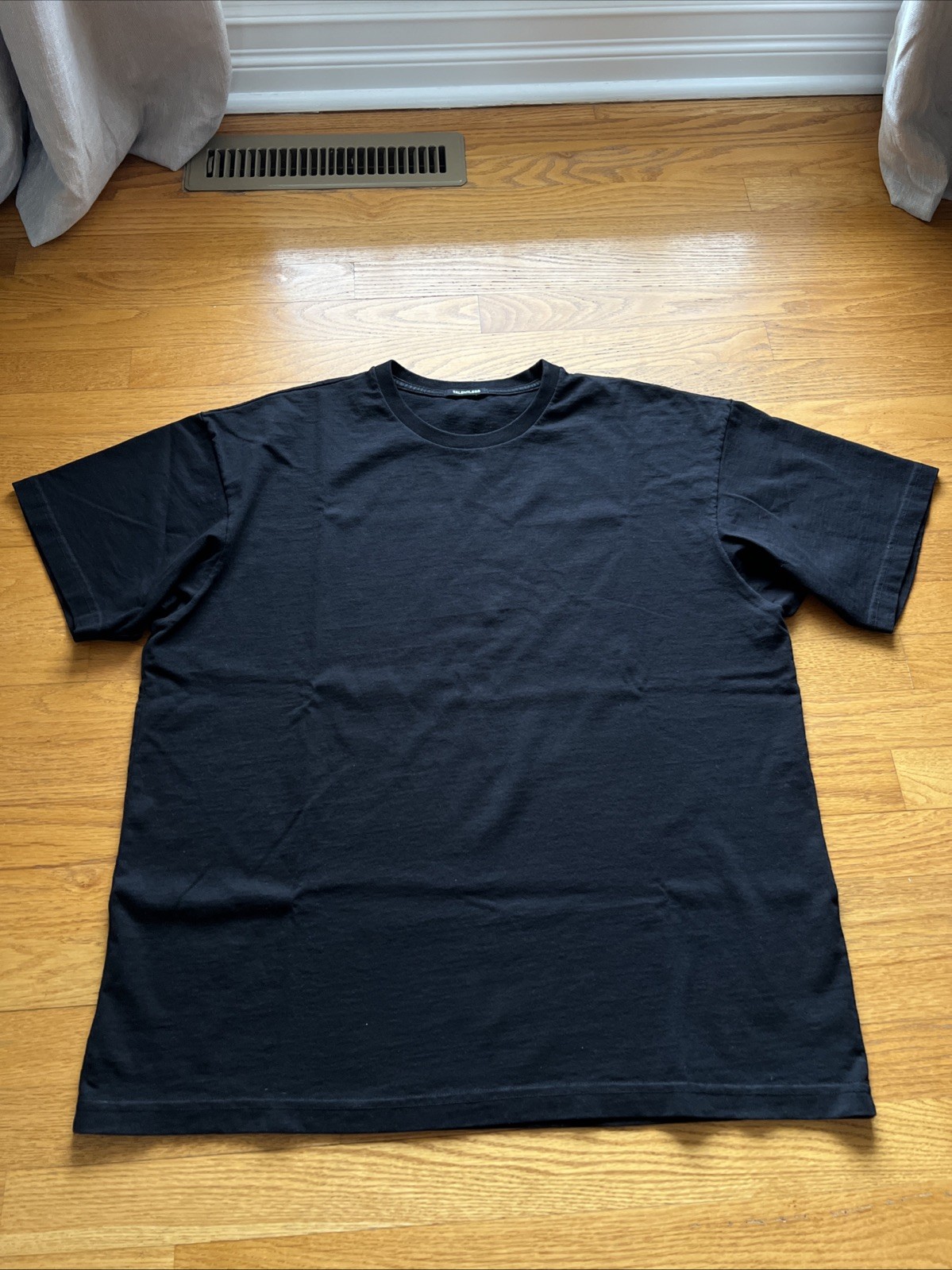 Talentless Men’s Drop Shoulder Tee Shirt Black Large