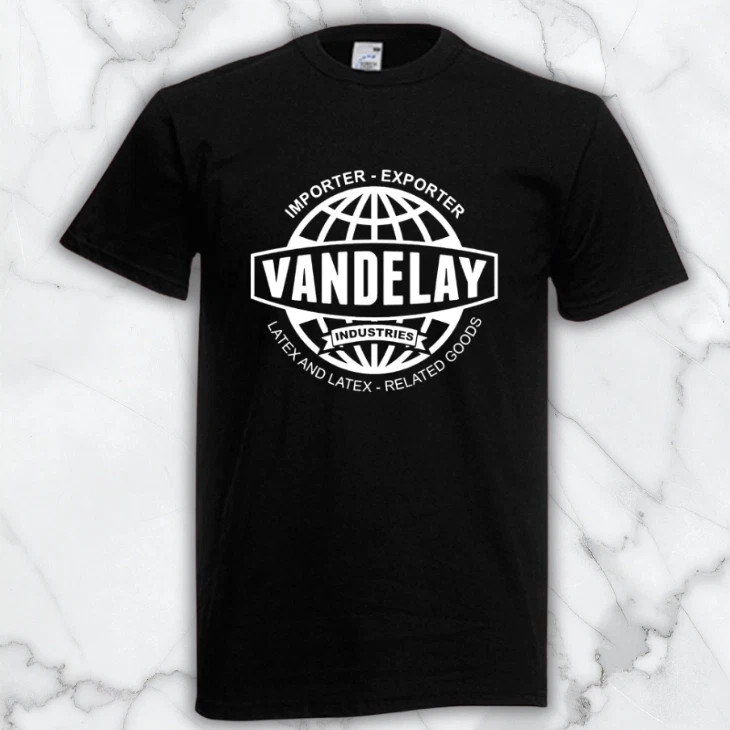 Vandelay Industries Seinfeld TV Show Men’s Black Graphic T Shirt Freeships