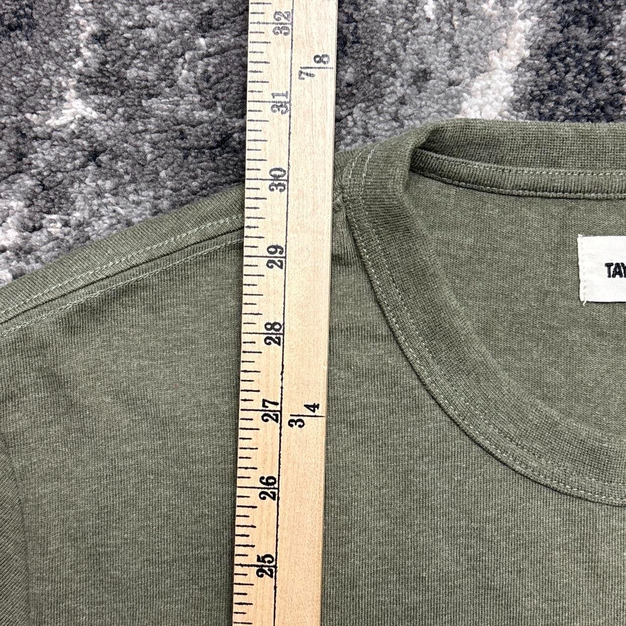 Taylor Stitch Organic Cotton Shop Tee Shirt Mens 44 XL Bag Green Heavy Huckberry