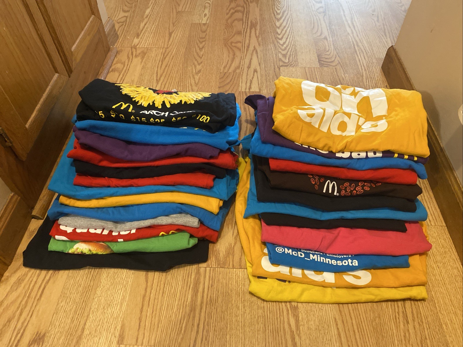 McDonalds Promotion T-Shirt Lot Of 25 Sizes Vary Fast Free Shipping