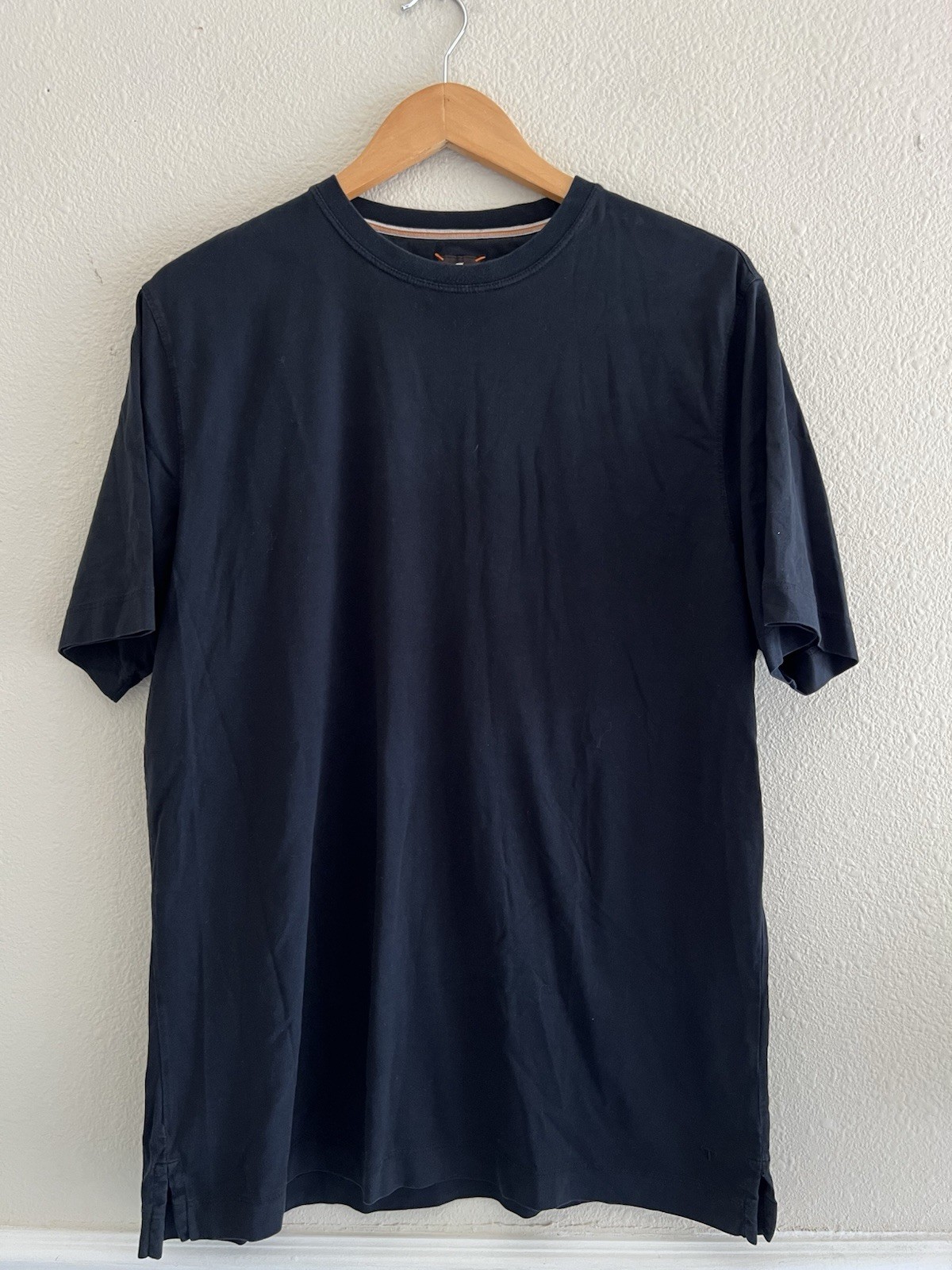 Left Coast Tee Mens Large L Black 100% Pima Cotton Luxury Short Sleeve T-Shirt