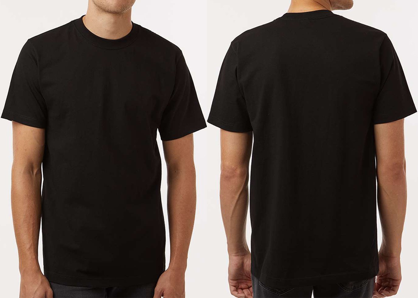 Men’s Heavyweight T-Shirt 100% USA Cotton PRE-SHRUNK Tee Fade Resist S-4XL NEW!