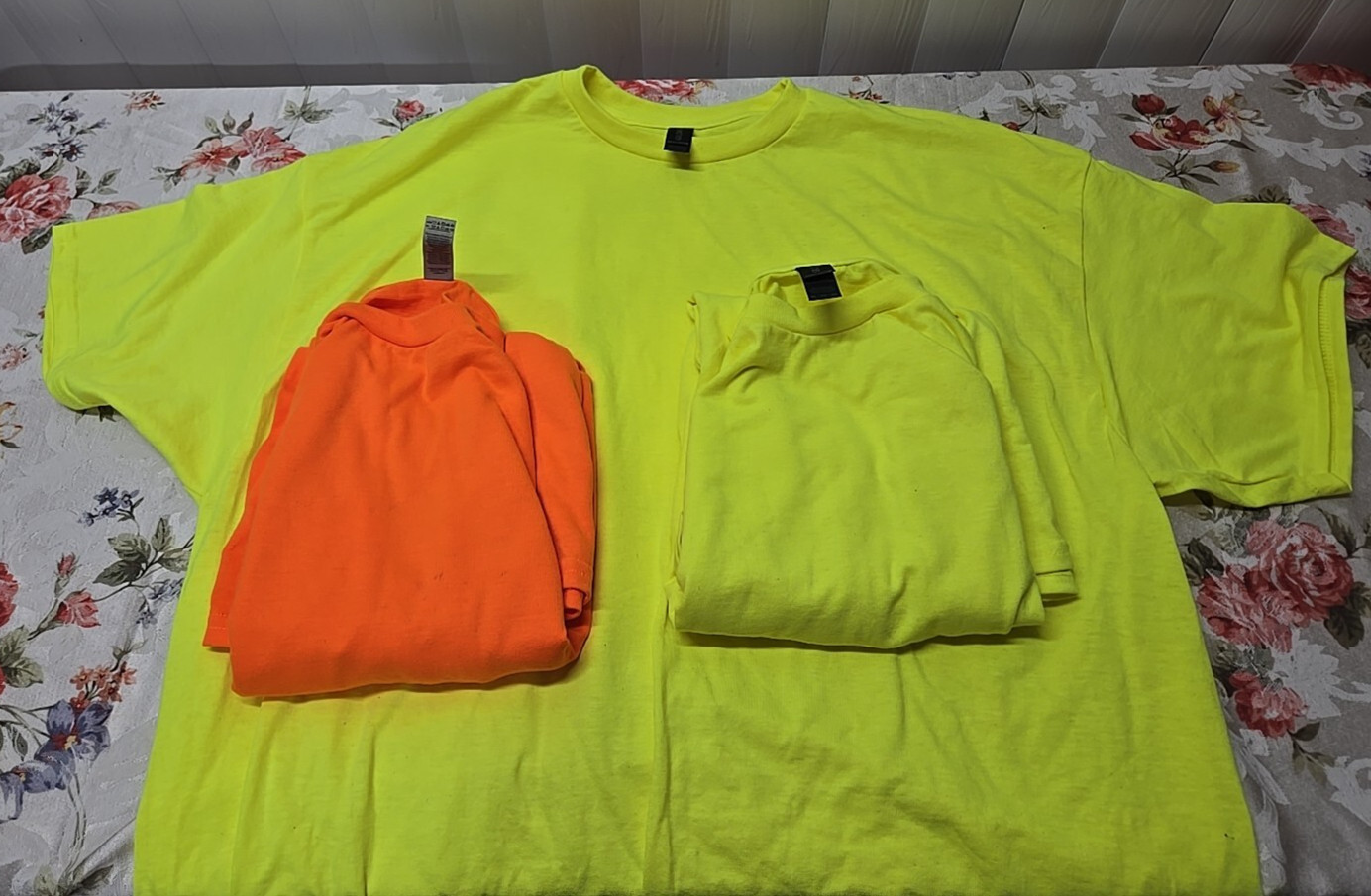 Gildan New Adult Heavy Cotton 5.3 oz T-Shirt 2 Yellow 1 Orange size 2X