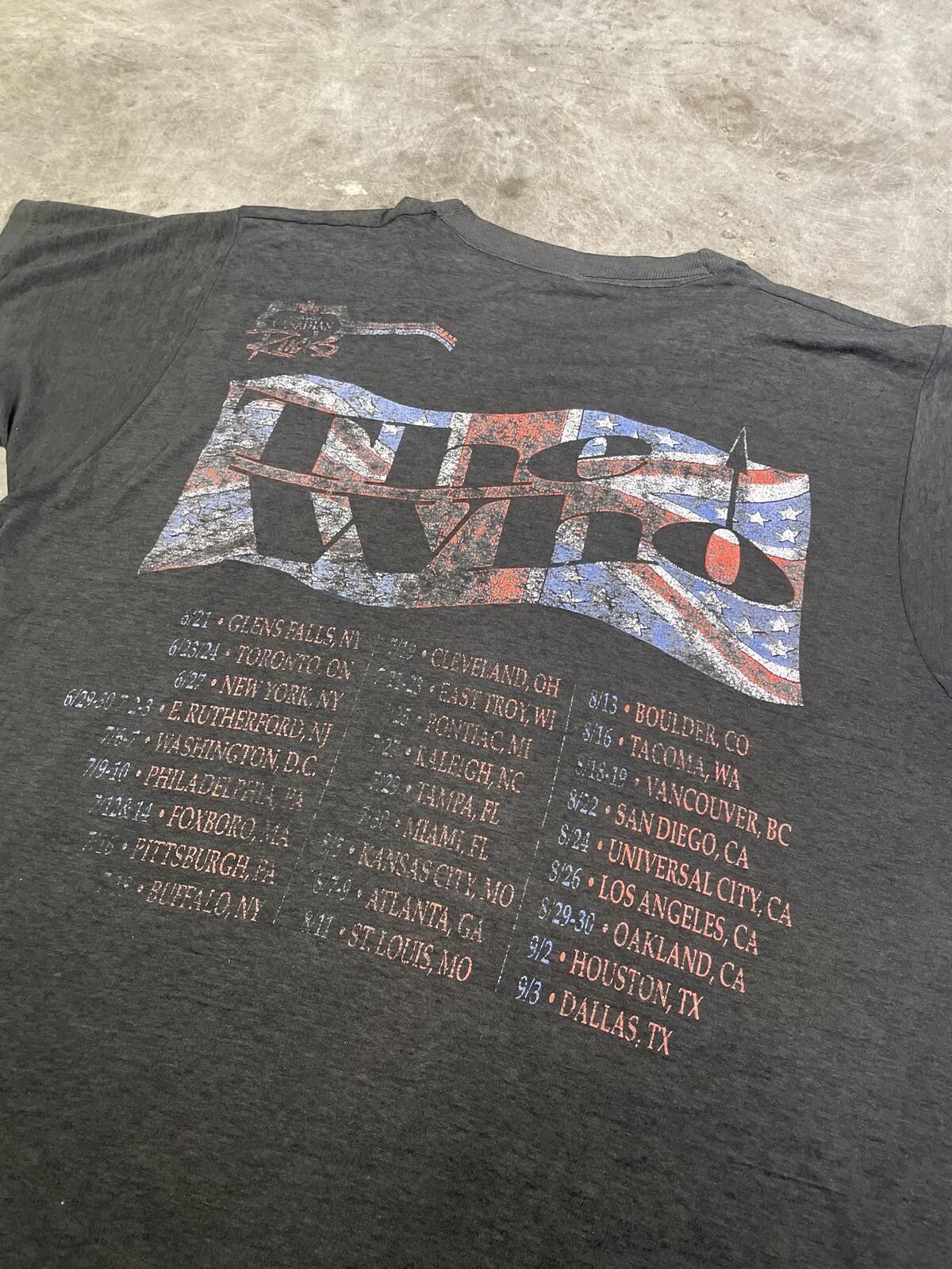 Vintage black 80s The Who “TOMMY” Anniversary Band Tour Tee