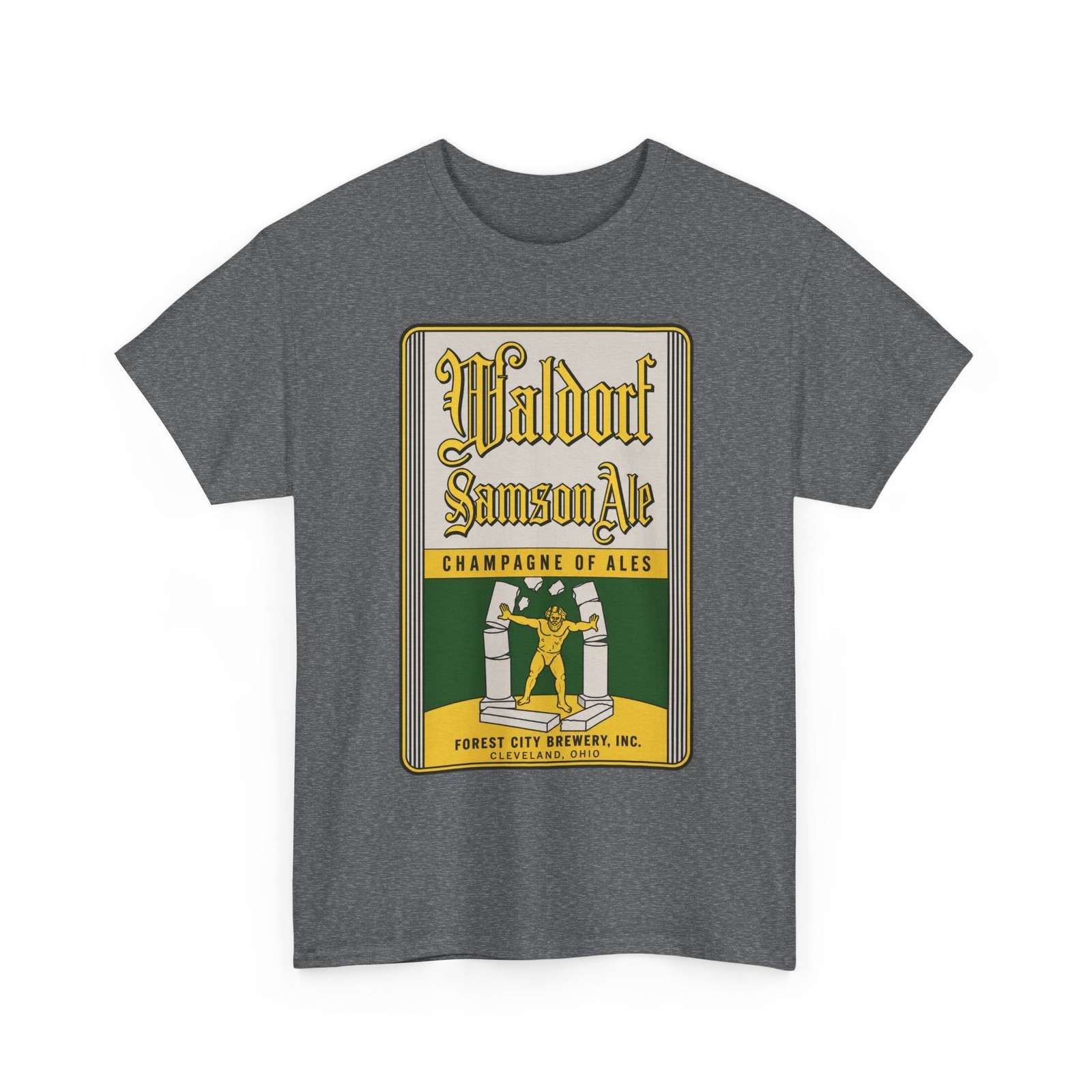 Waldorf Samson Ale Forest City Brewery Inc. Cleveland OH 30s Retro Beer T-Shirt