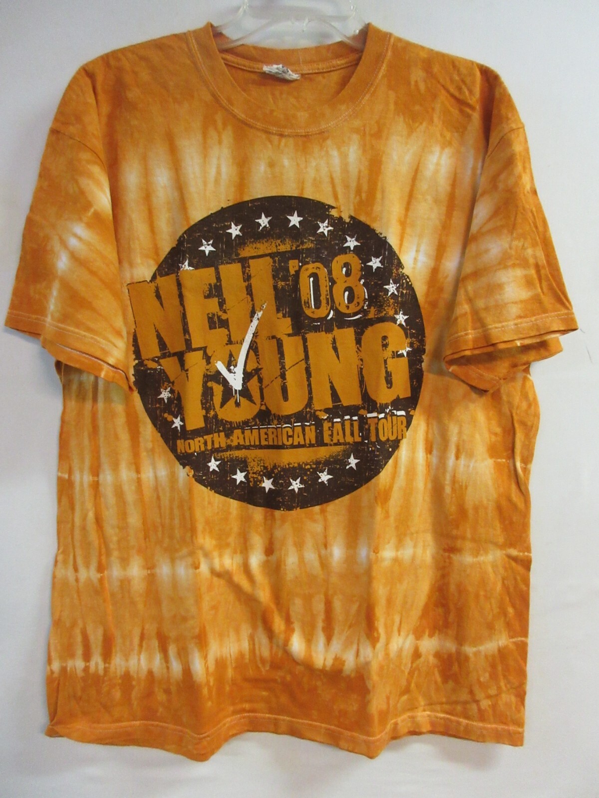 NEIL YOUNG OFFICIAL MERCH N.A. FALL TOUR 2008 CONCERT MUSIC SHIRT EXTRA LARGE