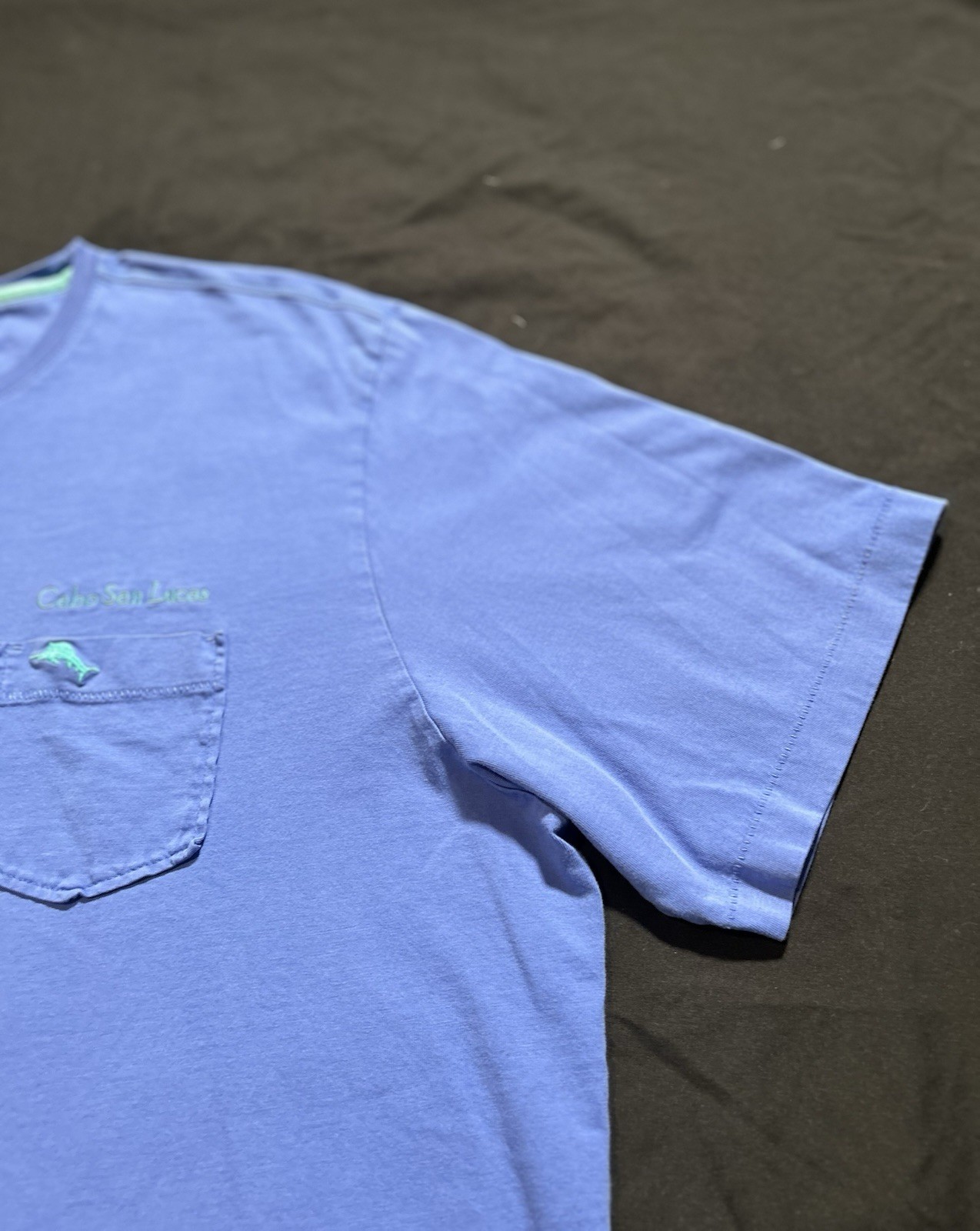 Tommy Bahama Cabo San Lucas Pocket Tee | Blue Pima Cotton Sz 3XL