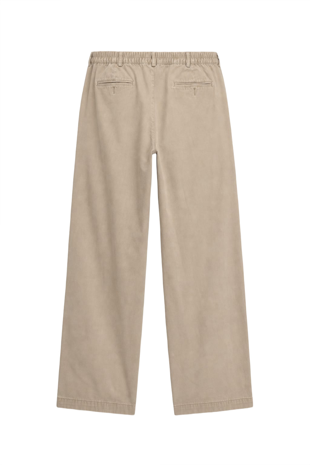 Vintage 1990s Yuppie Beige Cotton Trousers Unisex Sz N/A