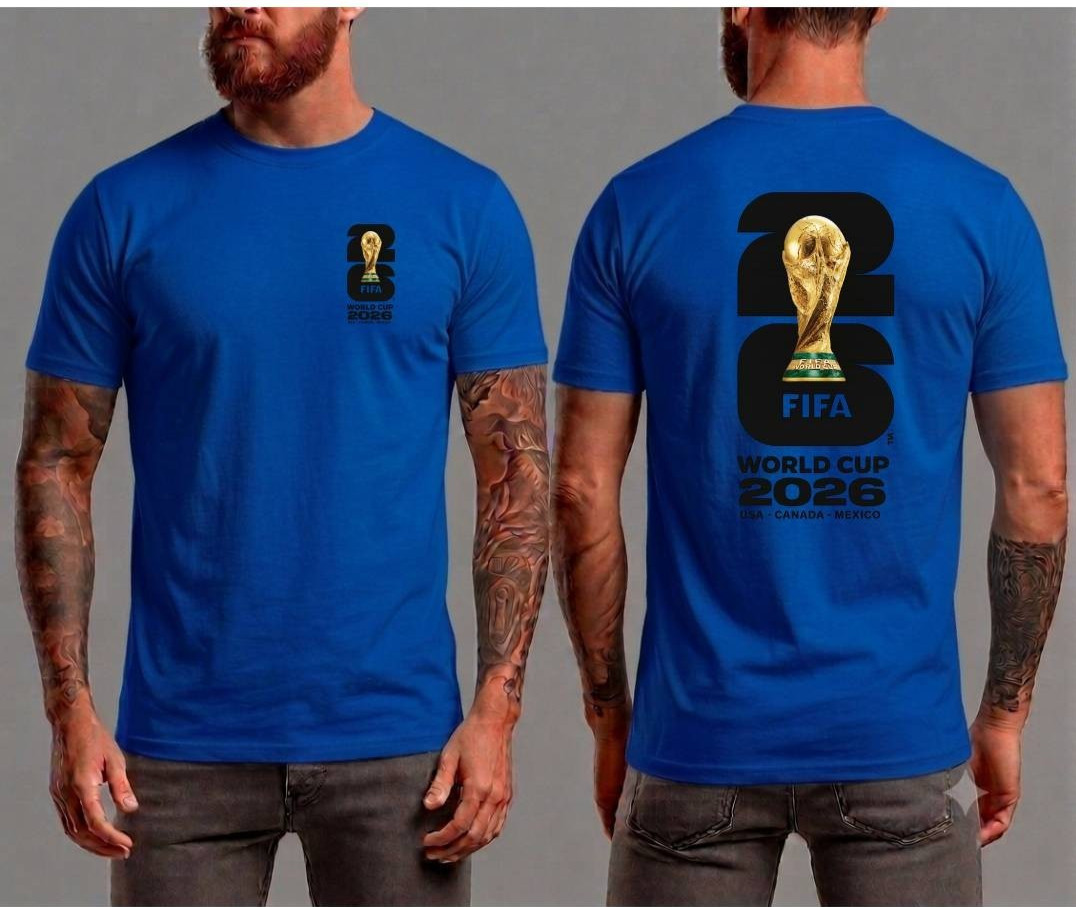 World Cup 2026 T-Shirt Football Soccer USA Worldcup Logo Tee Gildan Softstyle