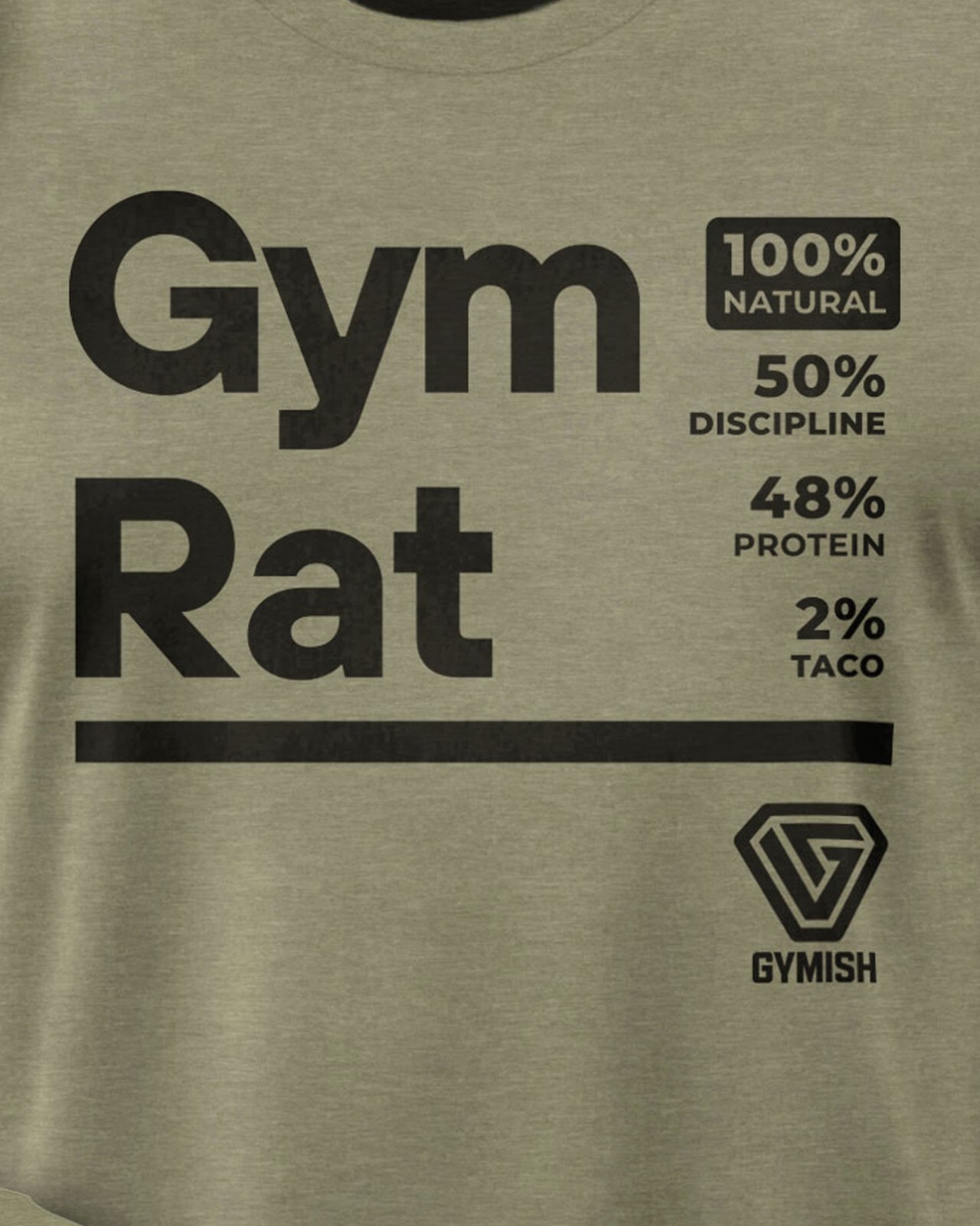 105. Gym Rat Funny Workout T-Shirt for Men