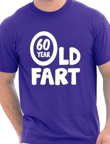 60th Birthday 60 Year Old Fart Funny Adult Mens Birthday Gift T-Shirt S-XXL