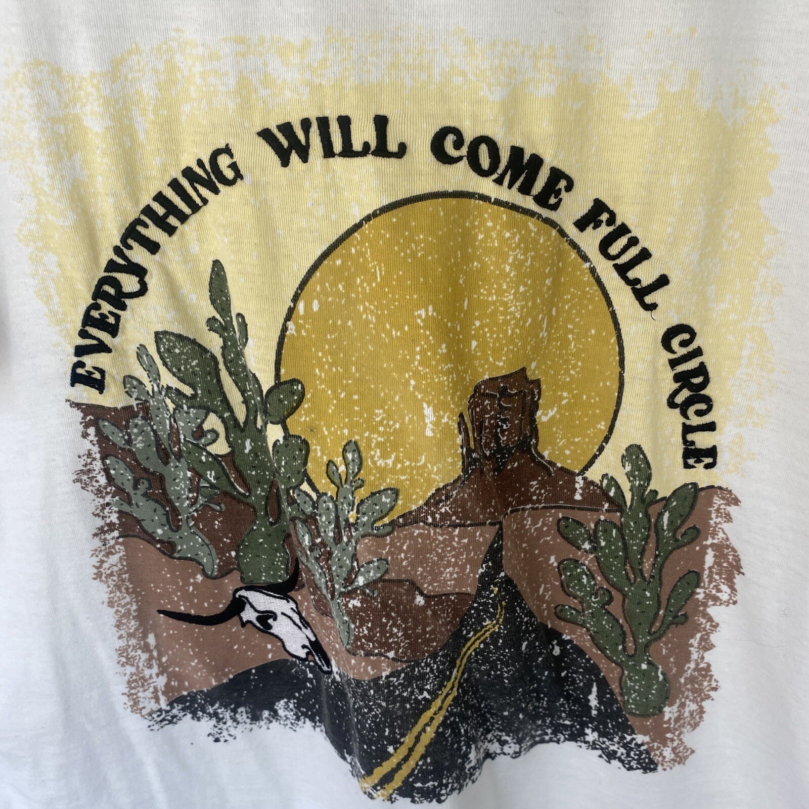 Recycled Threads “Everything Will Come Full Circle” Graphic Tee Size XL