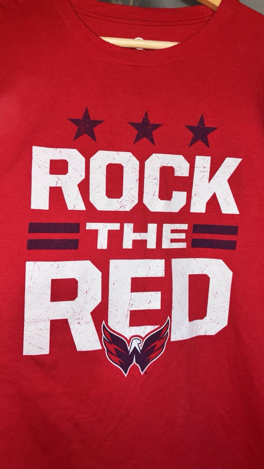 Fanatics Washington Capitals Rock The Red NHL T-Shirt Men’s XL Red