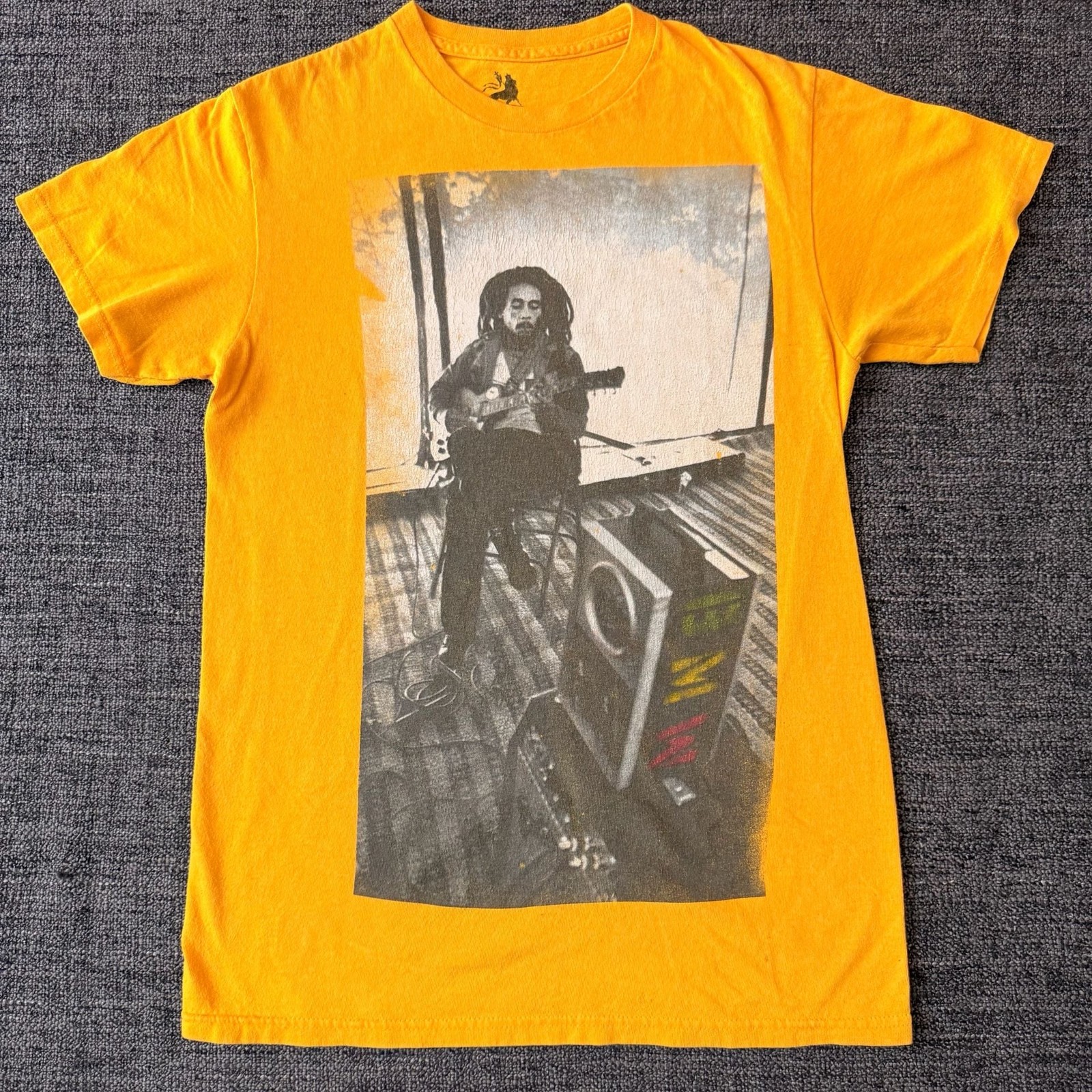 Bob Marley Zion Rootswear Orange Graphic T-Shirt Photography Print