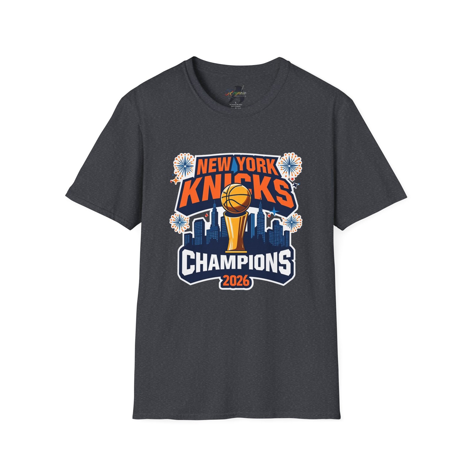 New York Knicks Champions T-Shirt | Basketball City Skyline