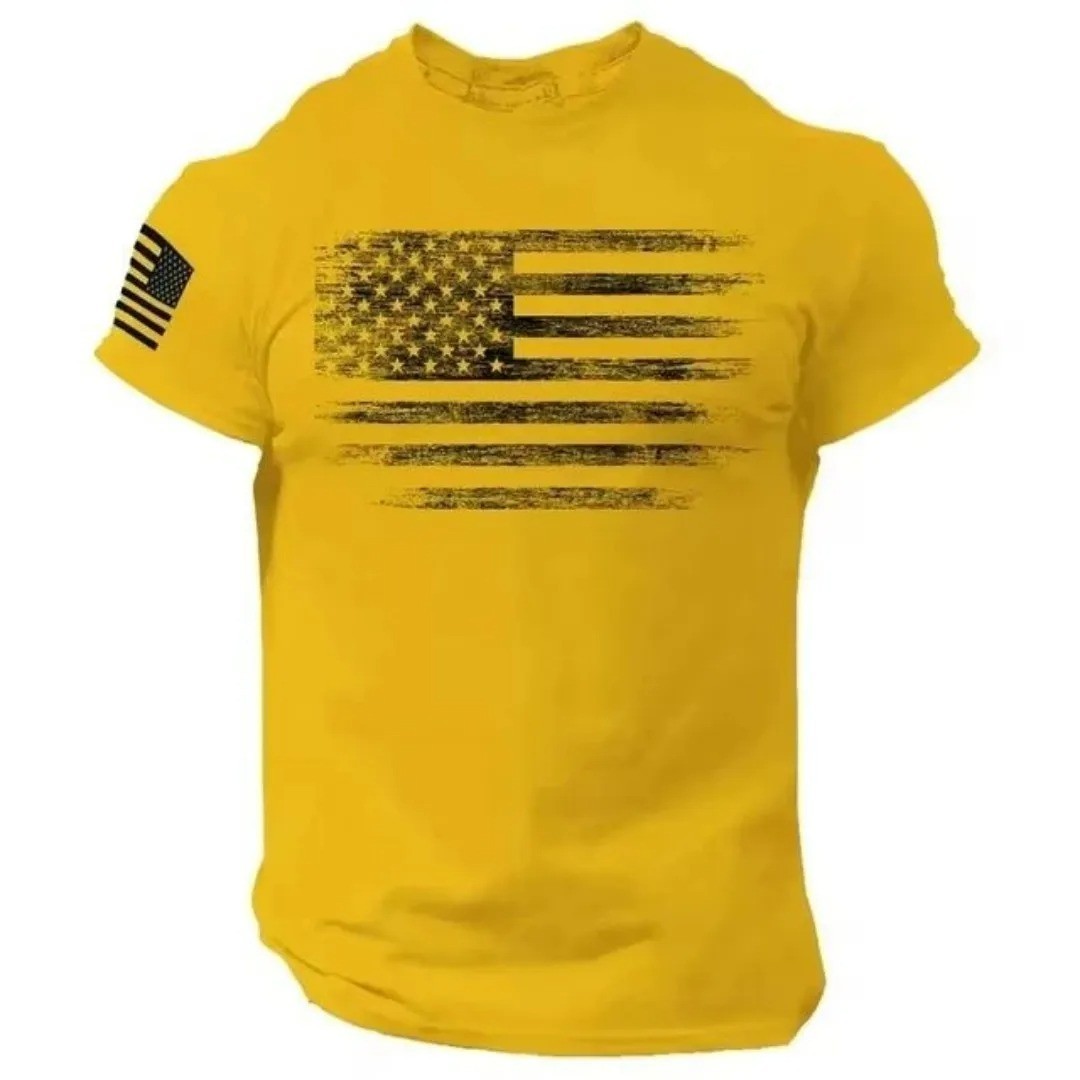 USA Distressed Flag Men T Shirt Patriotic American Tee S – 2XL – Free Shipping
