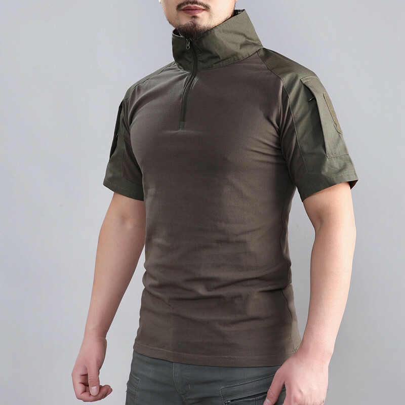 Mens Tactical T-Shirt Long Sleeve Us Army Military Combat Shirts Hiking